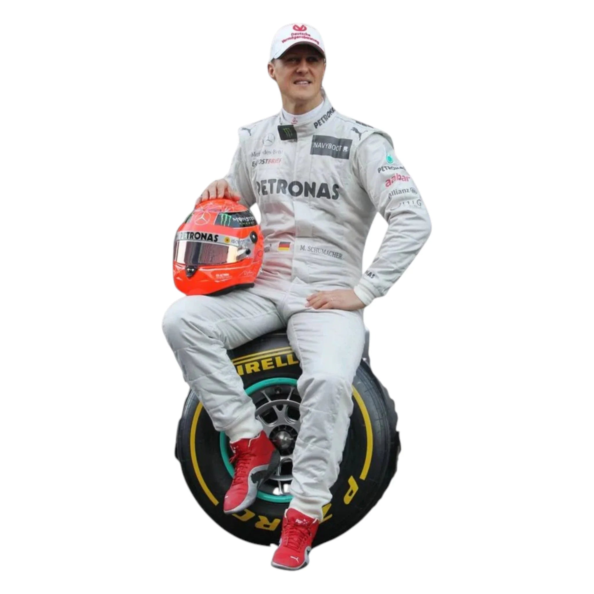 Michael Schumacher 2012 Mercedes-AMG Petronas F1 Racing Suit detail view 2 - Grand Flex Racewear