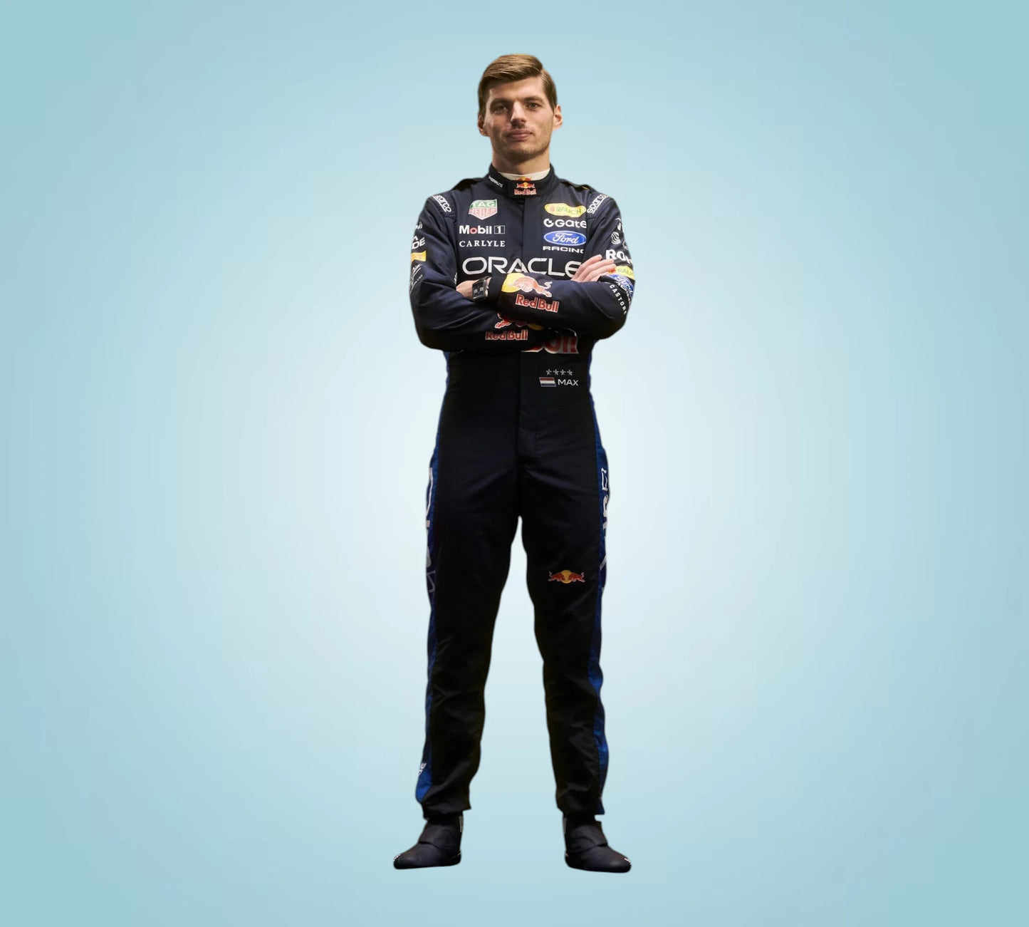Max Verstappen #1 2026 Oracle Red Bull Ford Racing Formula 1 Race Suit
2026 Max Verstappen Oracle Red Bull Racing Driver Suit Replica