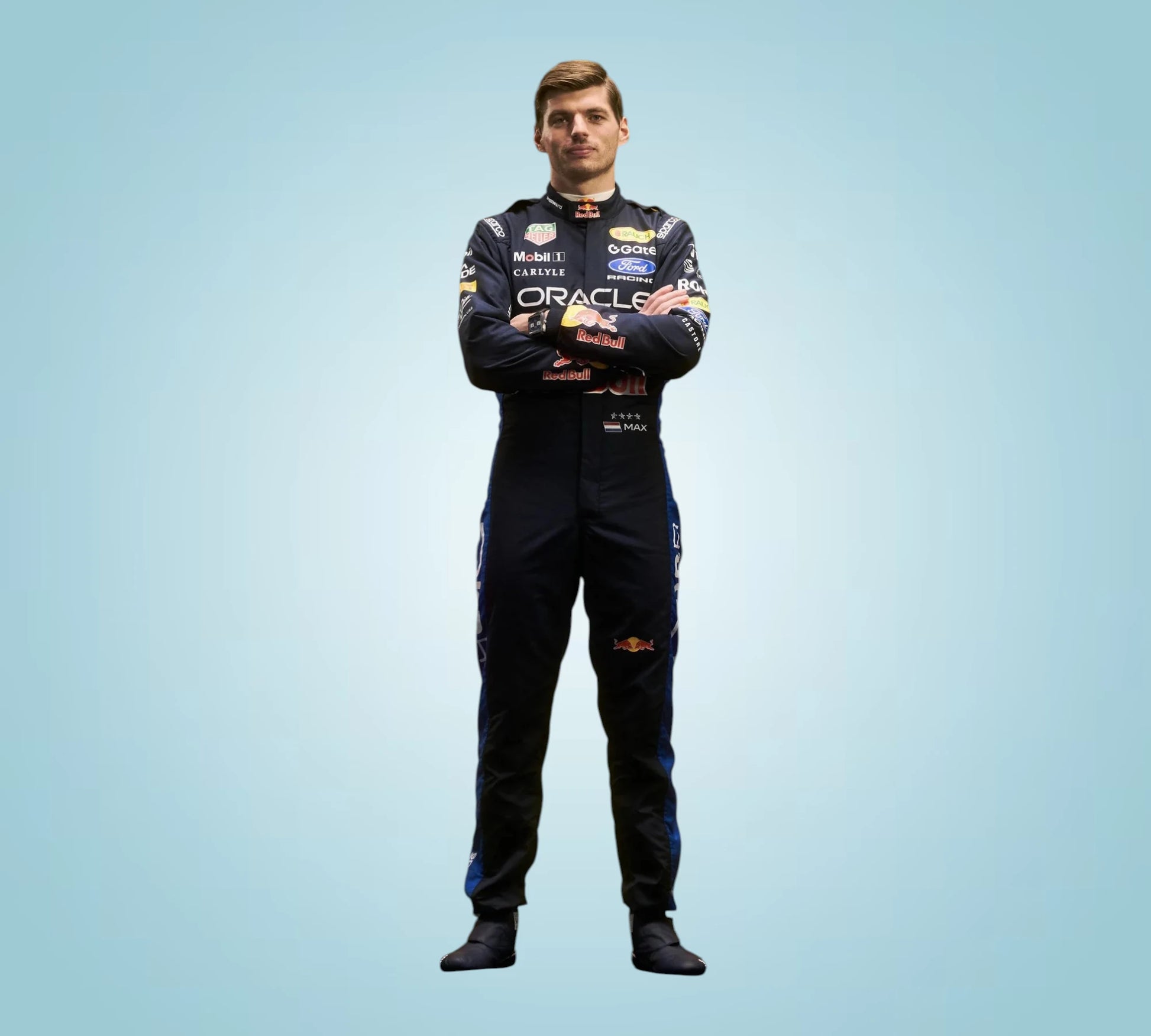 Max Verstappen #1 2026 Oracle Red Bull Ford Racing Formula 1 Race Suit
2026 Max Verstappen Oracle Red Bull Racing Driver Suit Replica