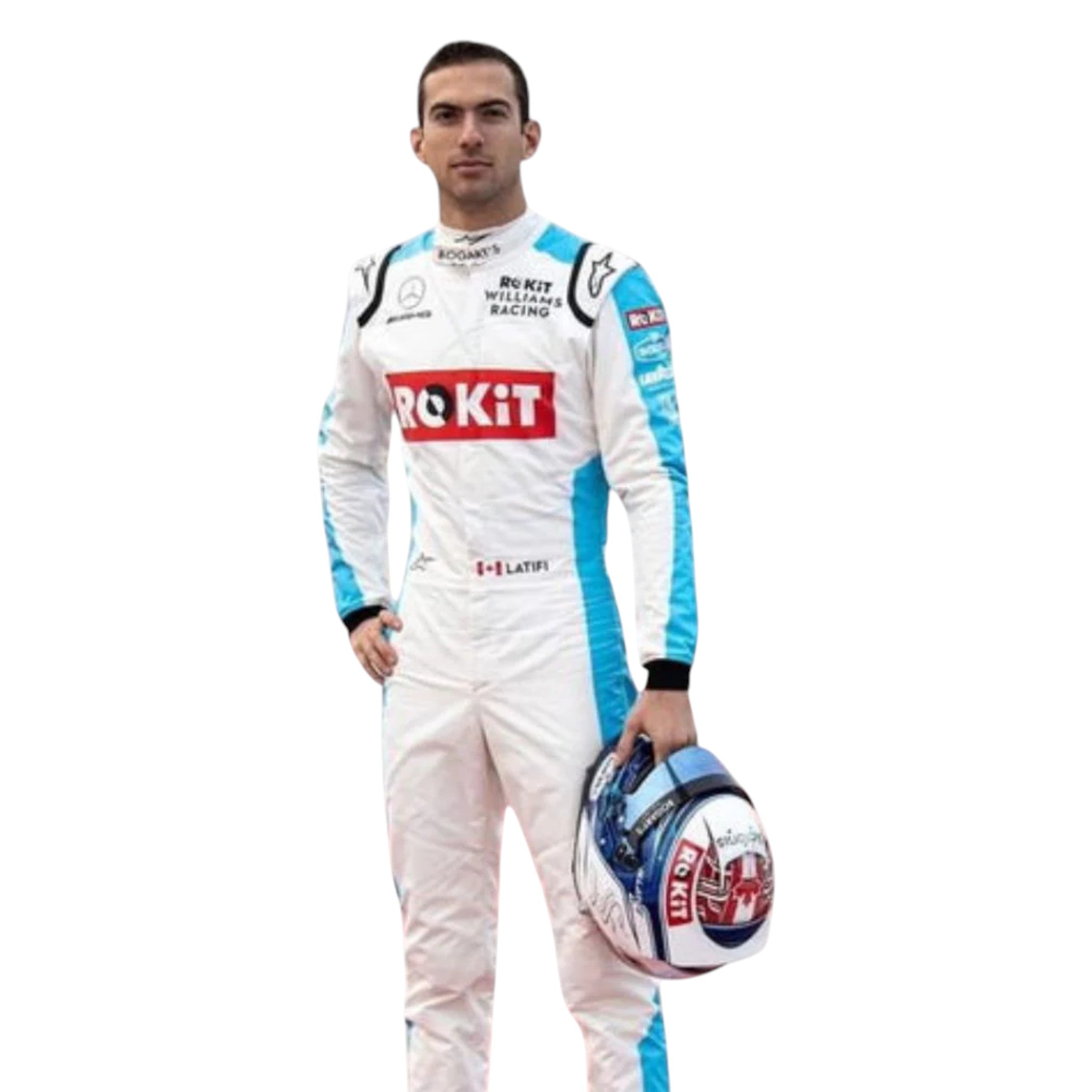 Nicholas Latifi 2020 Williams F1 Race Suit product view - Grand Flex Racewear