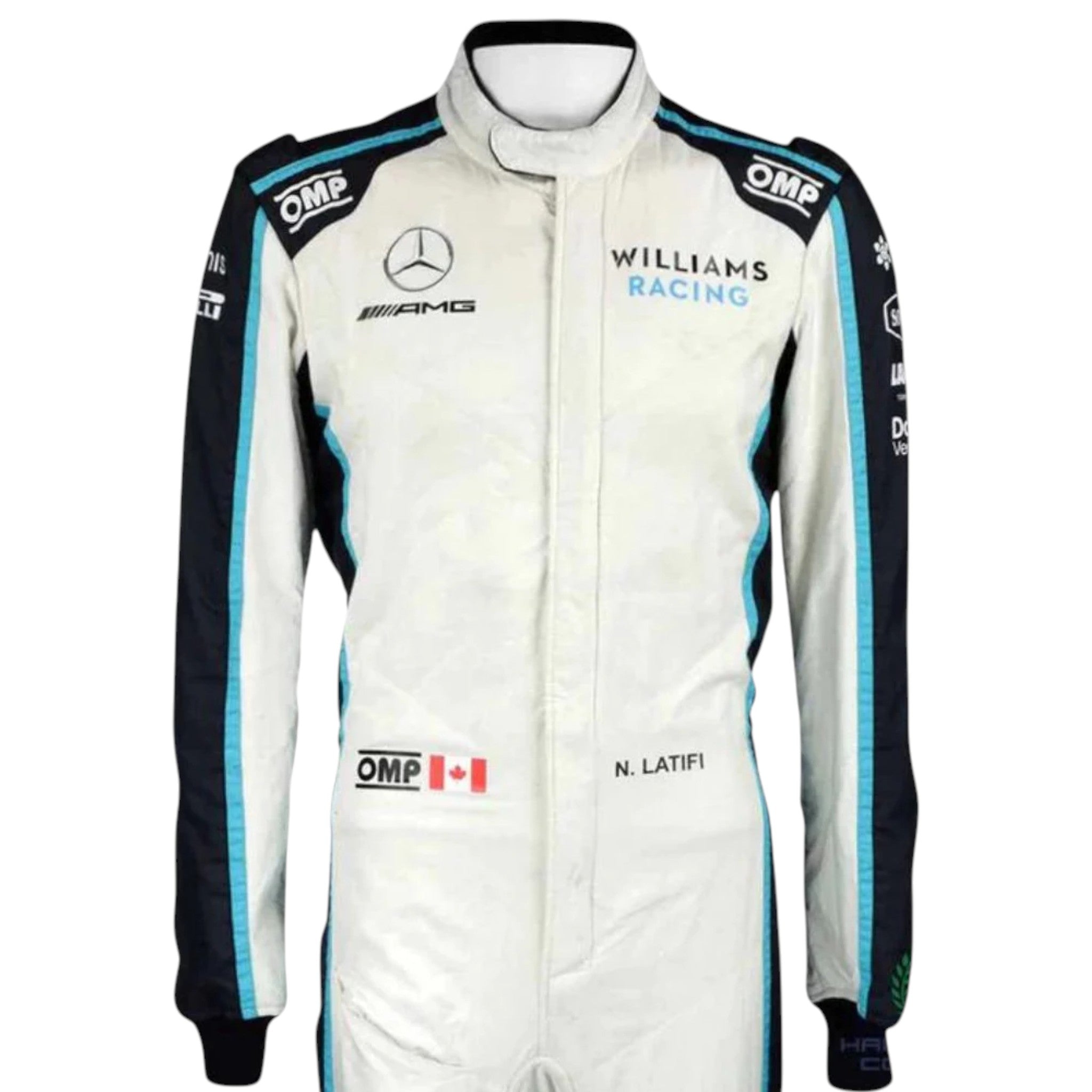 Nicholas Latifi 2021 Williams F1 Race Suit product view - Grand Flex Racewear