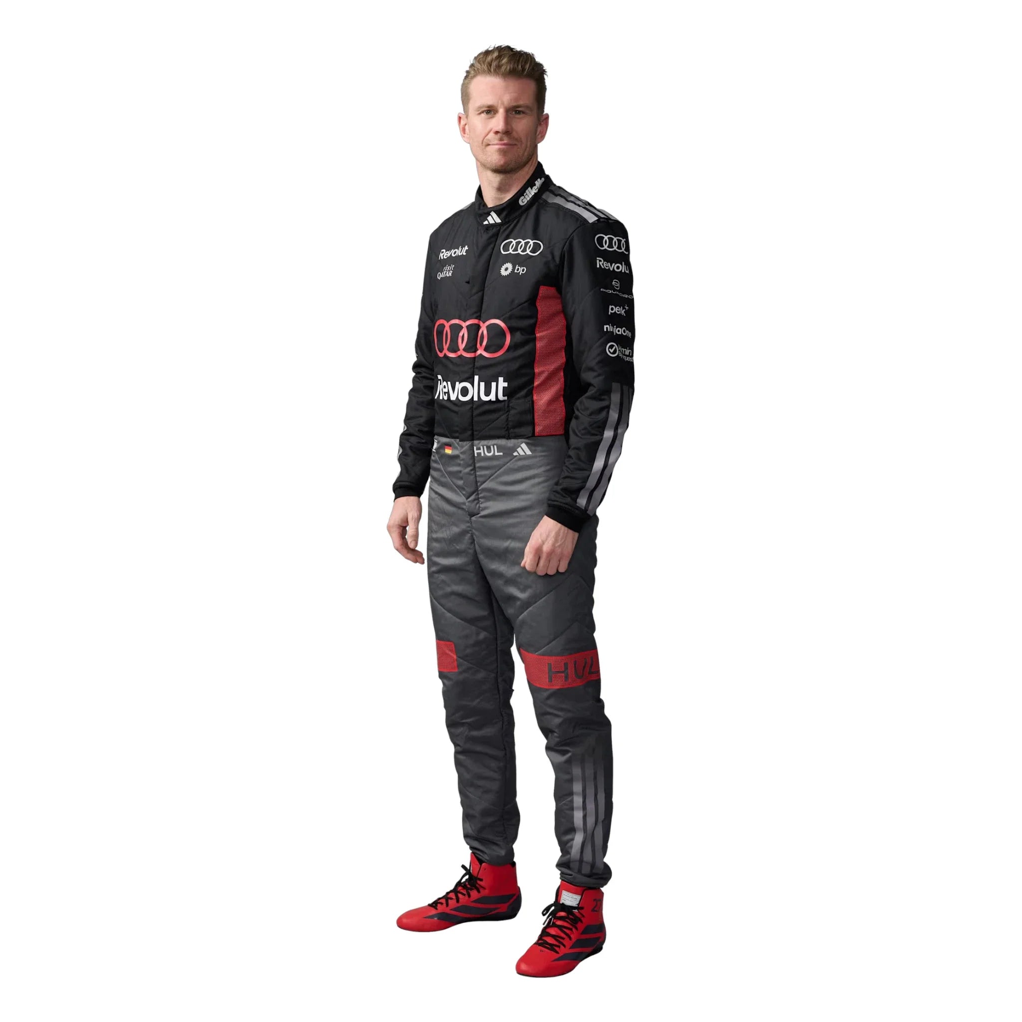 Nico Hülkenberg 2026 Audi F1 Race Suit product view - Grand Flex Racewear
