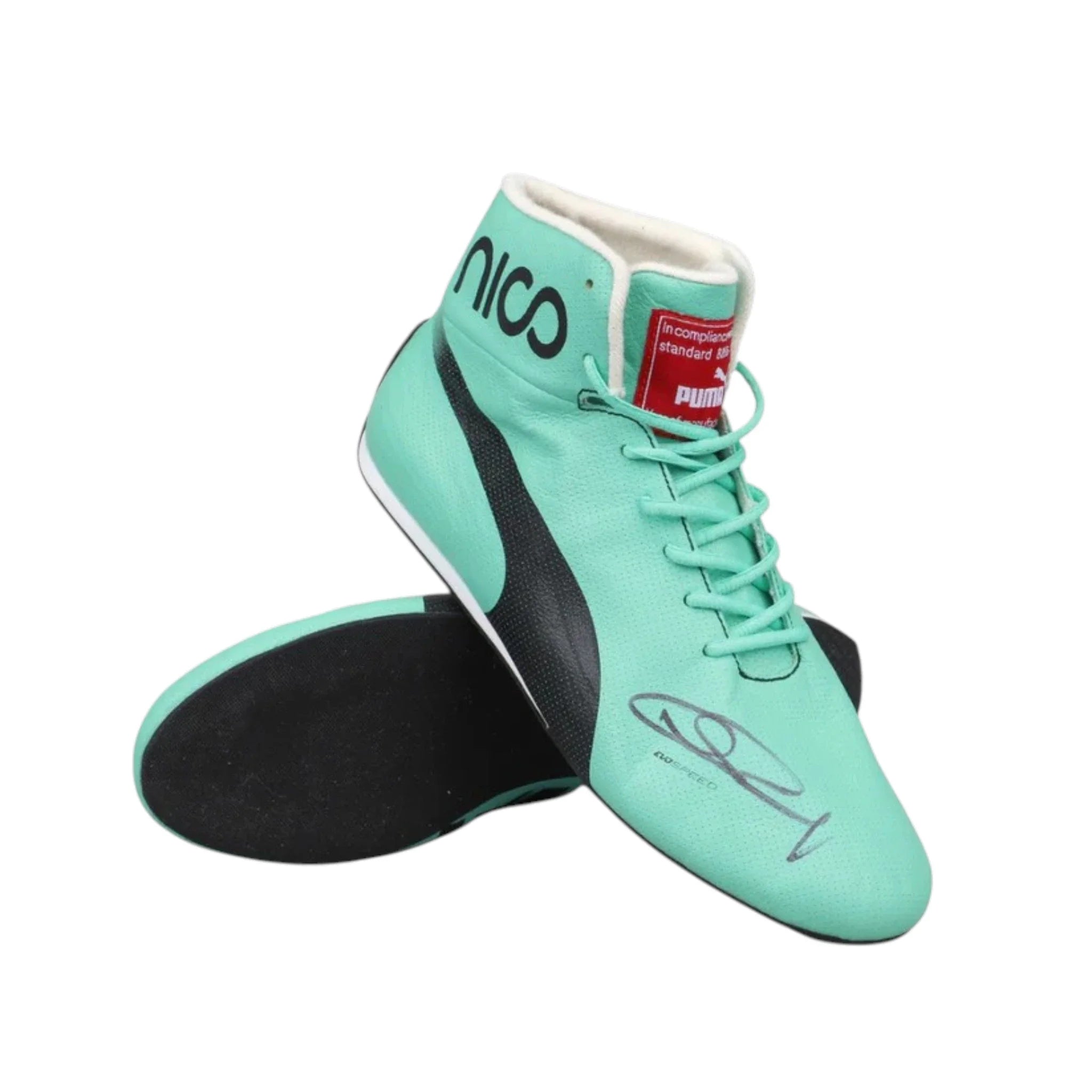 Nico Rosberg 2016 Mercedes-AMG Petronas F1 Racing Shoes detail view 2 - Grand Flex Racewear
