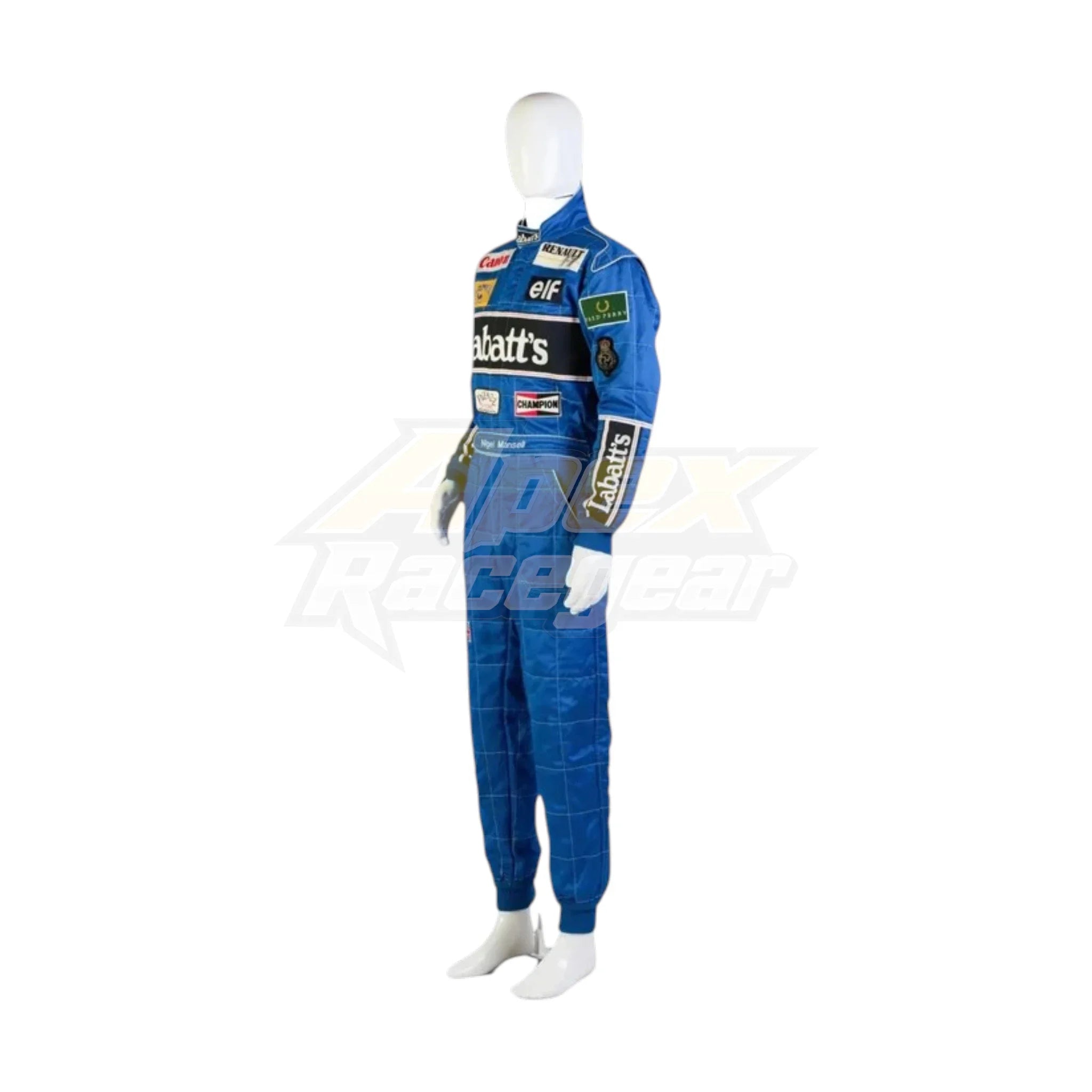 Nigel Mansell 1992 Williams F1 Racing Suit detail view 2 - Grand Flex Racewear