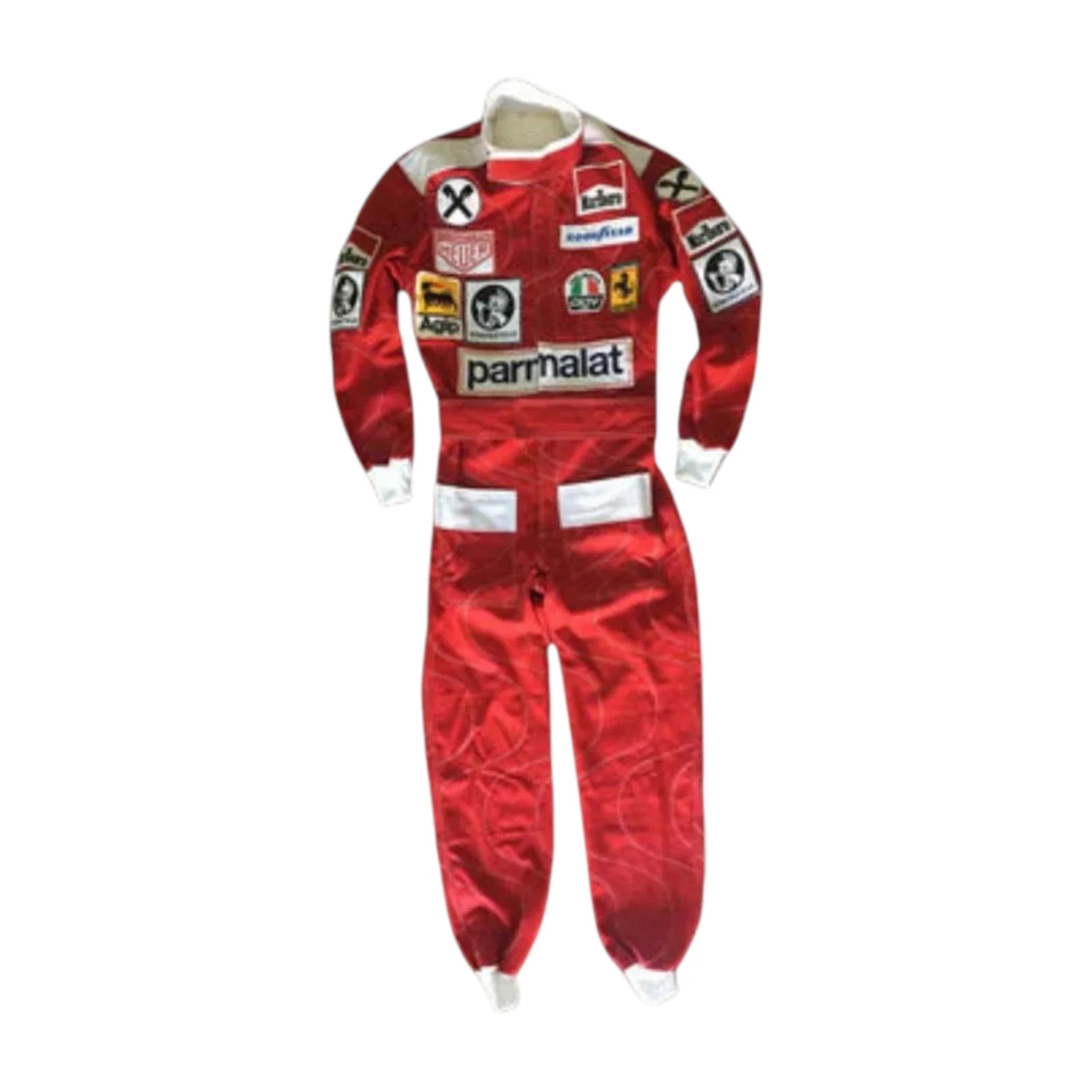 Niki Lauda 1976 Ferrari F1 Racing Suit product view - Grand Flex Racewear