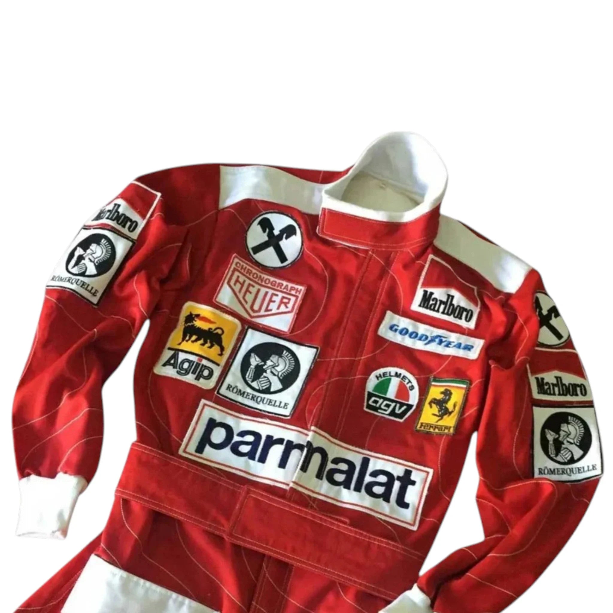 Niki Lauda 1976 Ferrari F1 Racing Suit detail view 4 - Grand Flex Racewear
