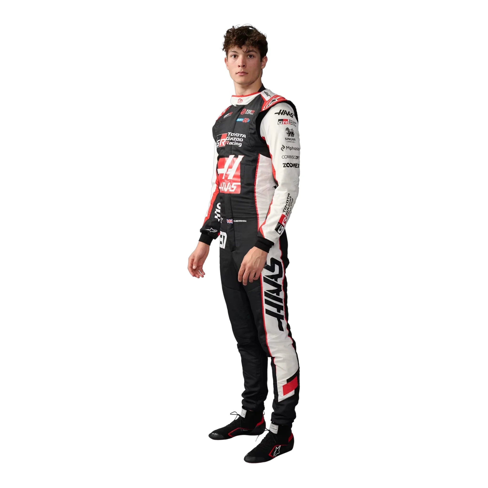 Oliver Bearman 2026 Haas F1 Race Suit product view - Grand Flex Racewear
