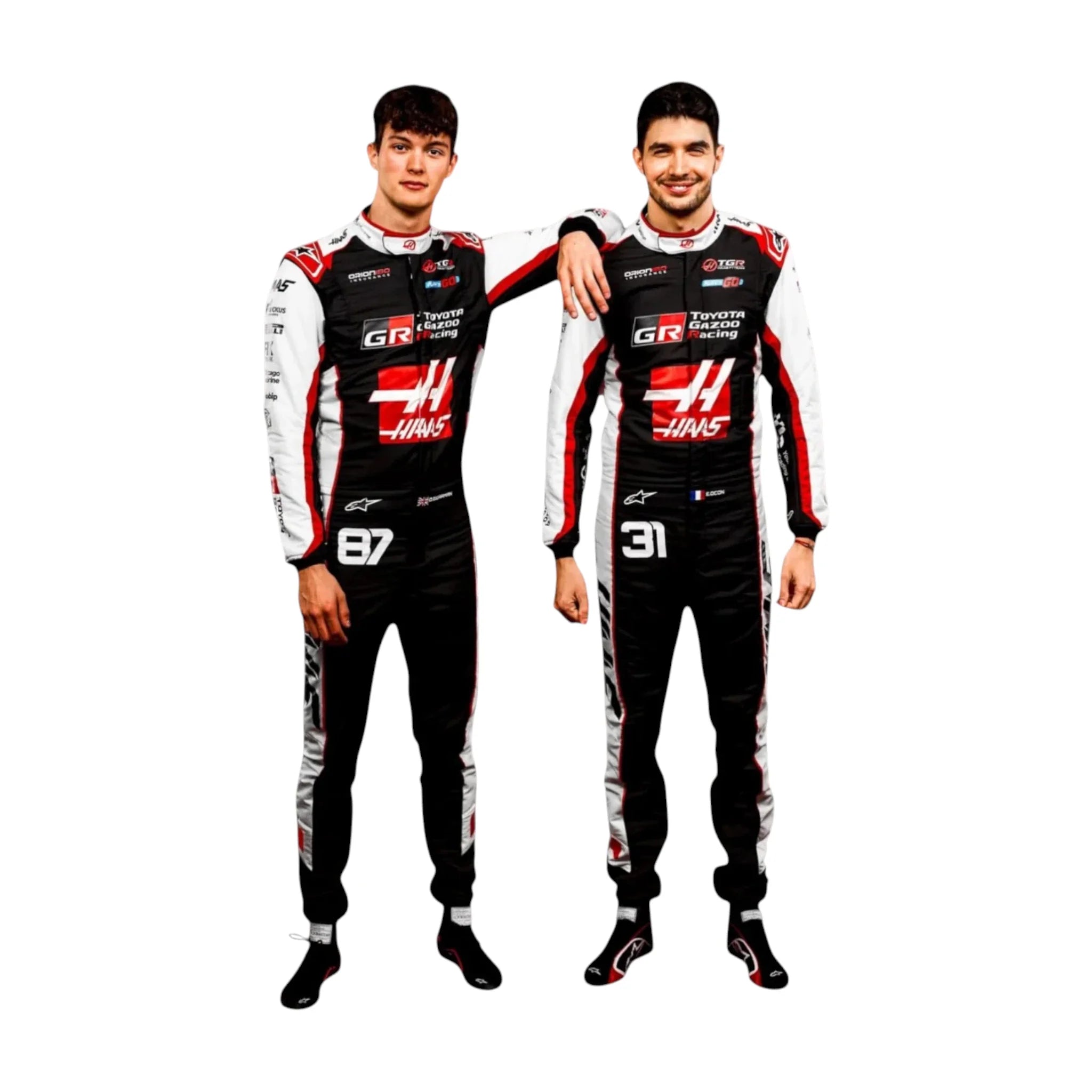 Oliver Bearman 2026 Haas F1 Race Suit detail view 2 - Grand Flex Racewear