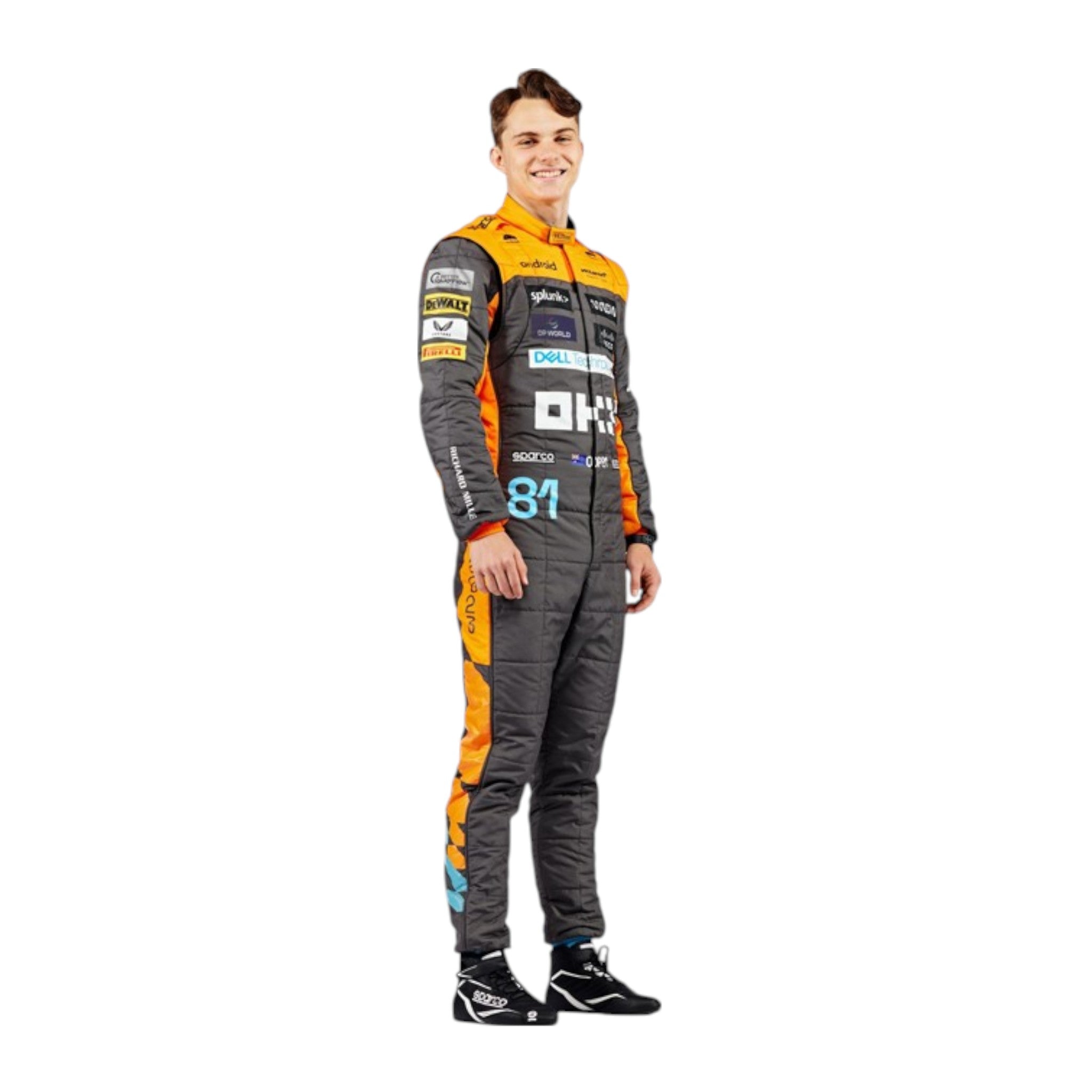 Oscar Piastri 2023 Mclaren F1 Race Suit product view - Grand Flex Racewear