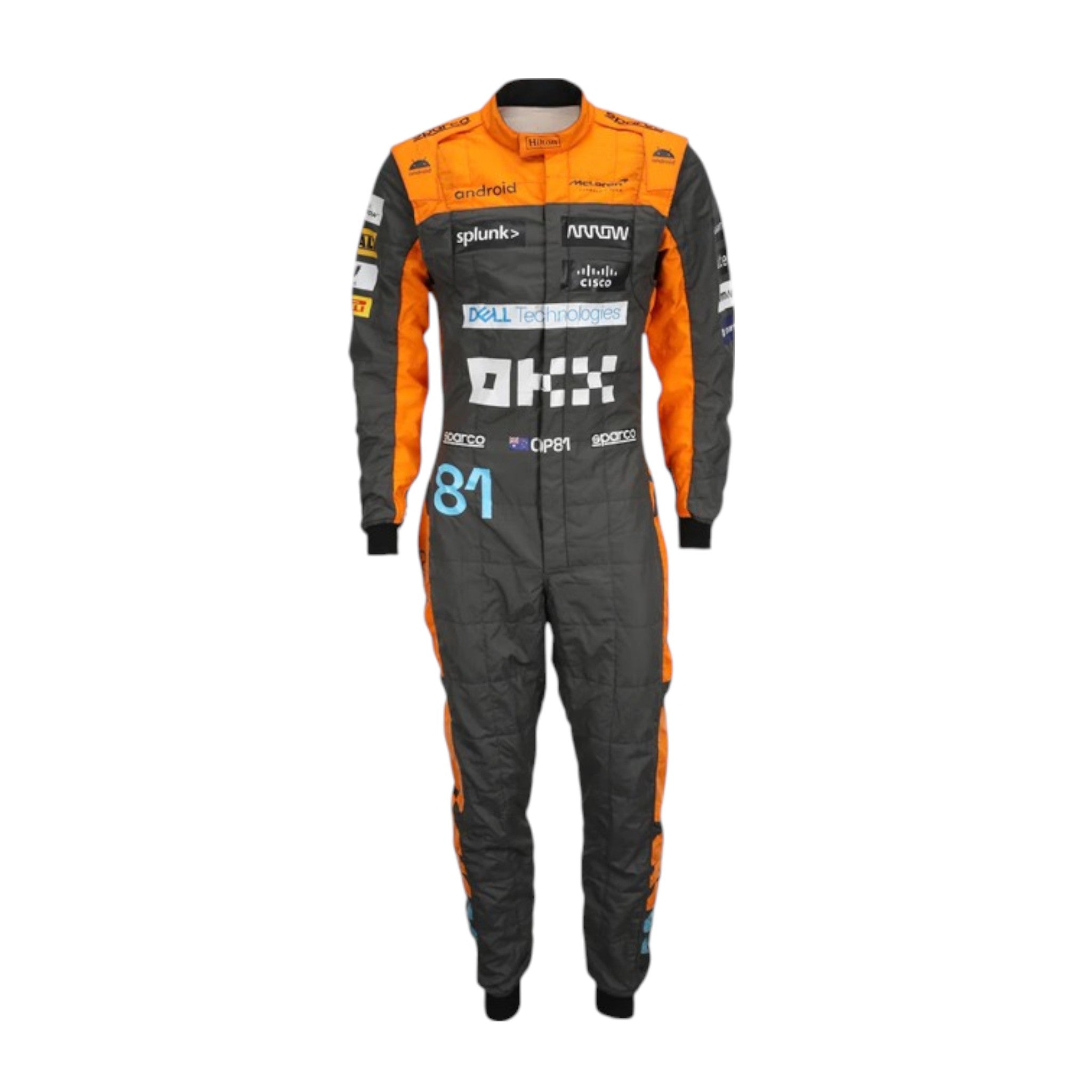 Oscar Piastri 2023 Mclaren F1 Race Suit detail view 3 - Grand Flex Racewear