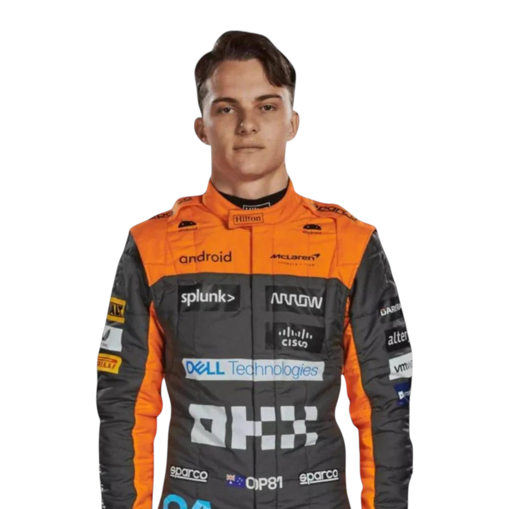 Oscar Piastri 2023 Mclaren F1 Race Suit detail view 5 - Grand Flex Racewear