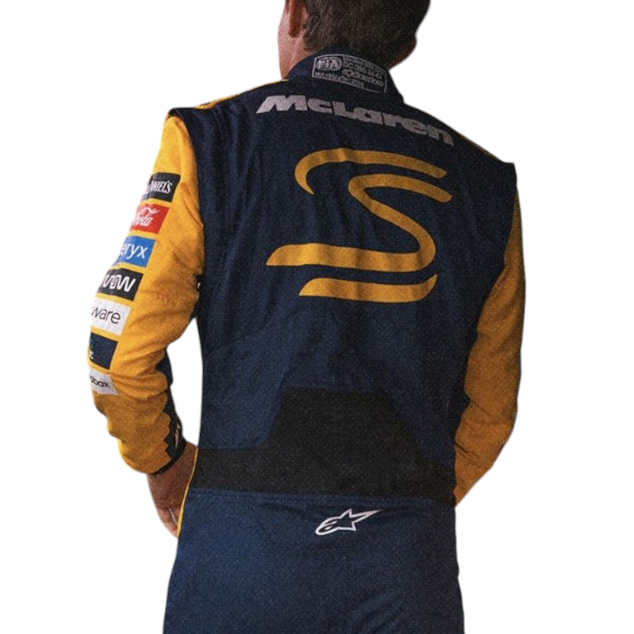 Oscar Piastri 2024 Mclaren Monaco GP F1 Race Suit detail view 3 - Grand Flex Racewear