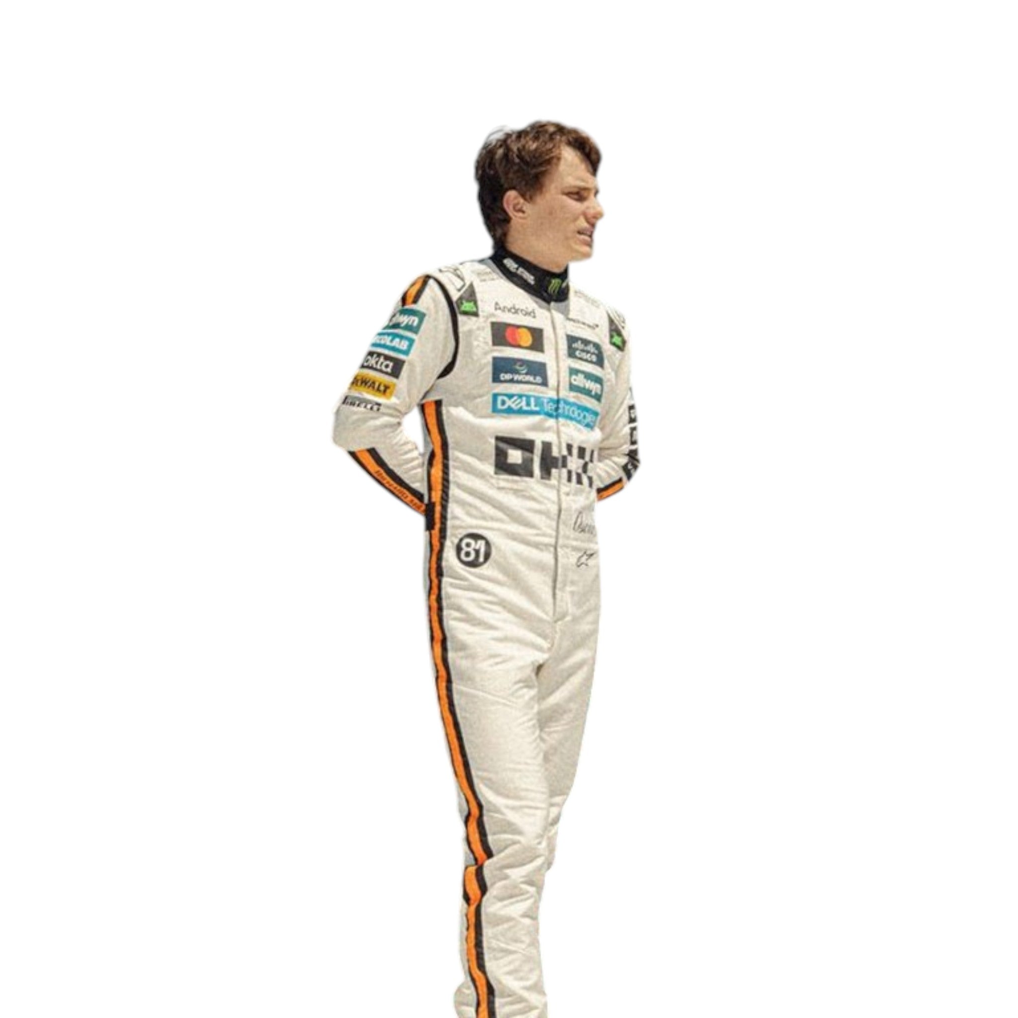 Oscar Piastri 2025 Mclaren Monaco GP F1 Race Suit product view - Grand Flex Racewear