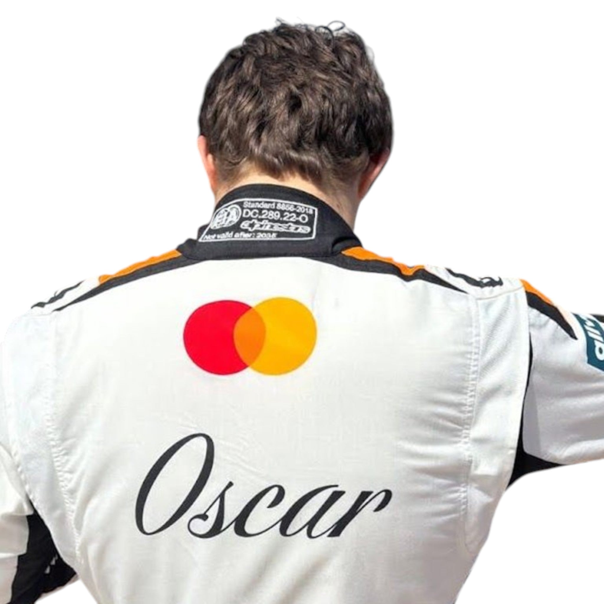 Oscar Piastri 2025 Mclaren Monaco GP F1 Race Suit detail view 2 - Grand Flex Racewear