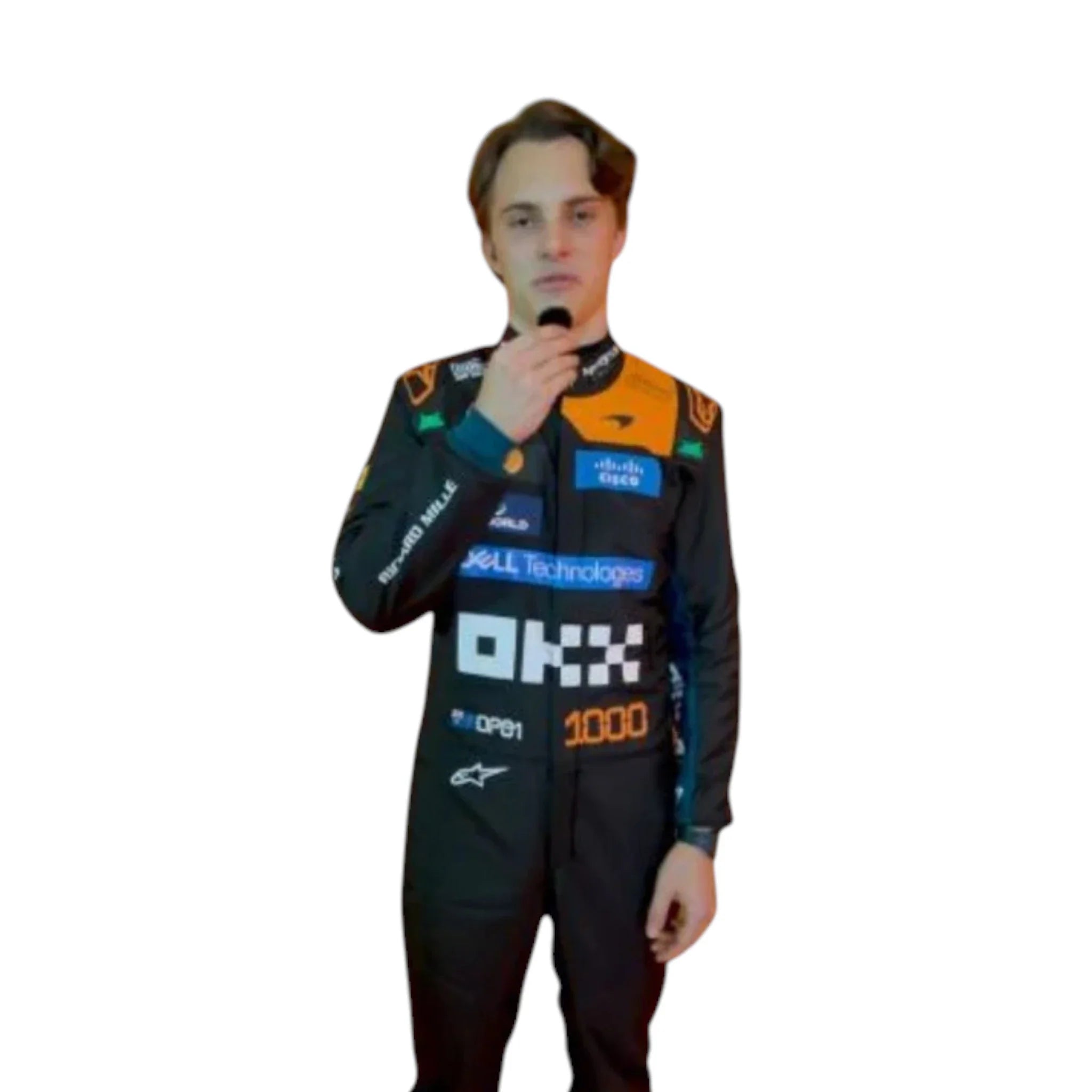 Oscar Piastri 2026 McLaren 1000th Monaco GP F1 Race Suit detail view 4 - Grand Flex Racewear