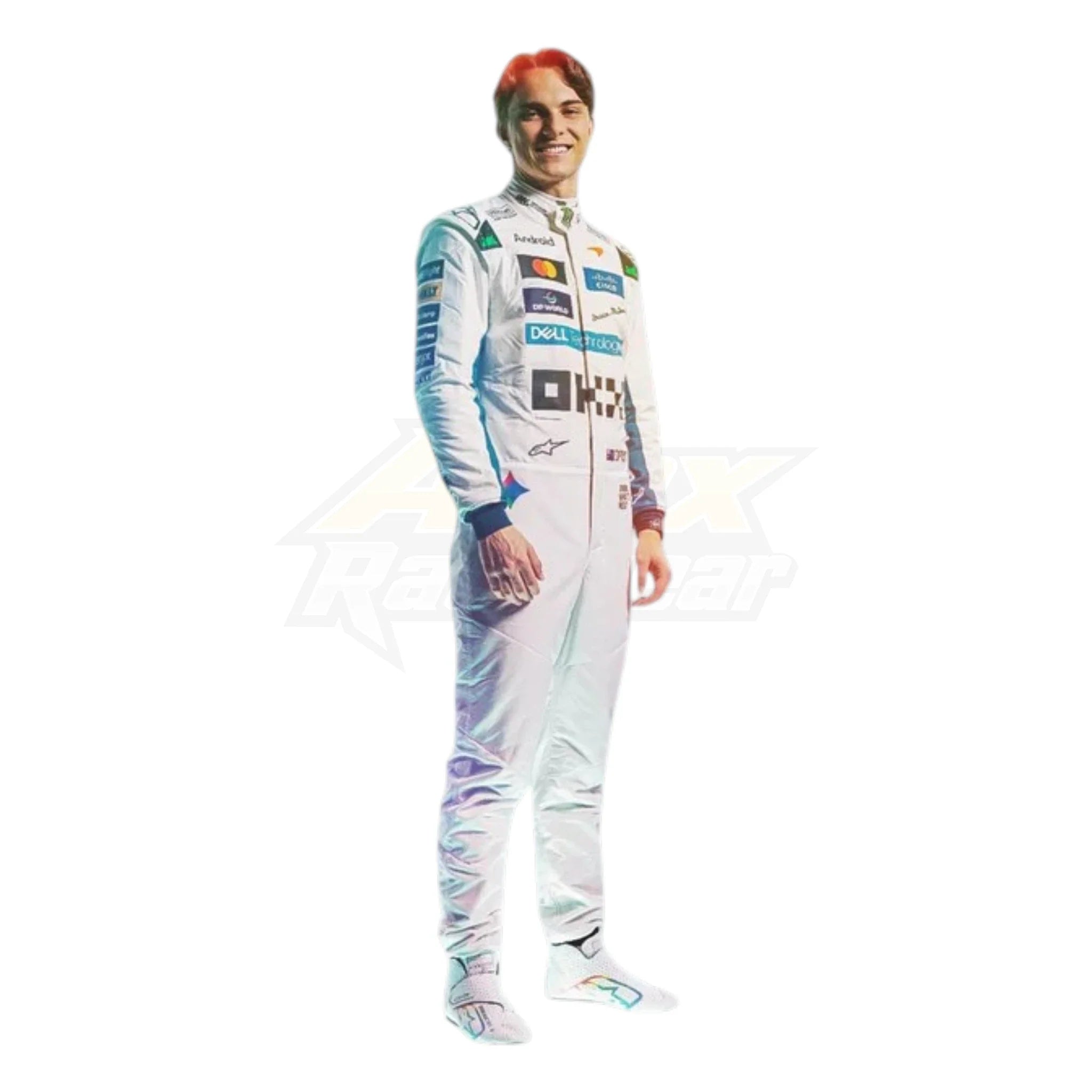 Oscar Piastri 2026 McLaren British GP F1 Racing Suit product view - Grand Flex Racewear