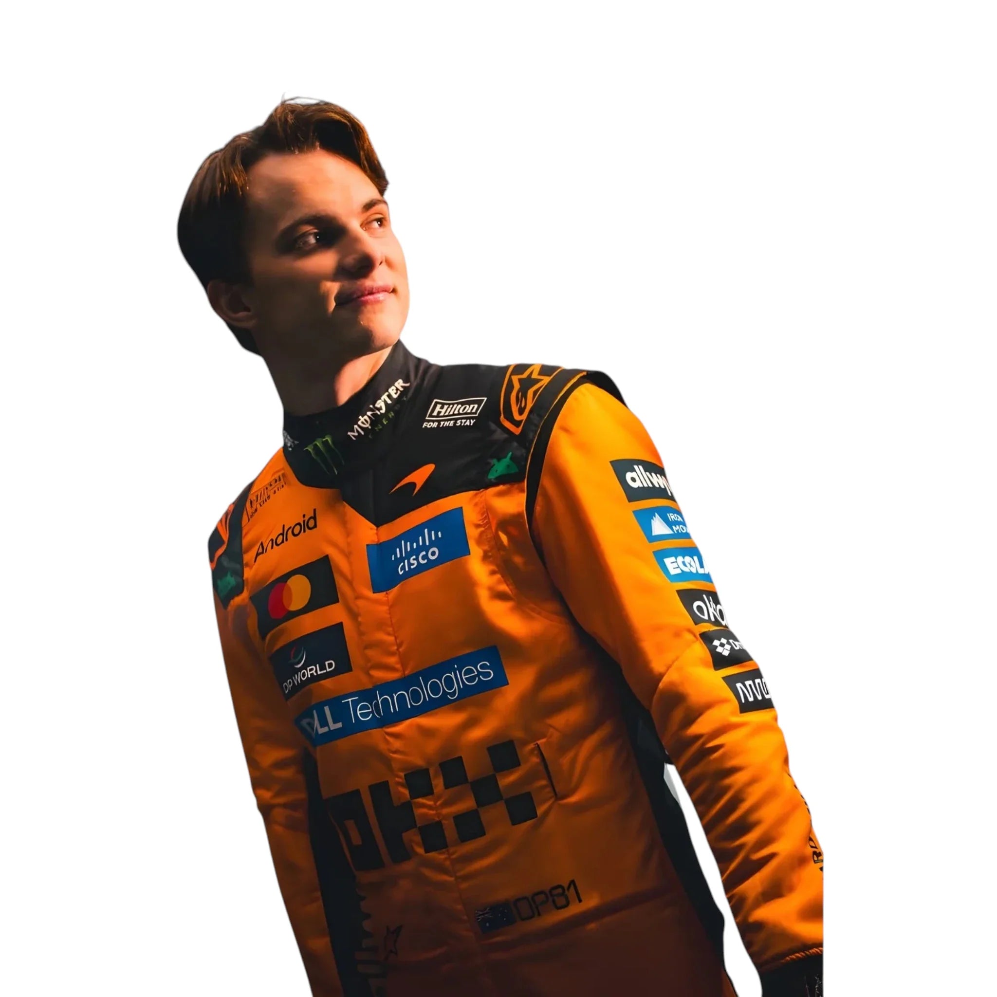 Oscar Piastri 2026 Mclaren F1 Race Suit detail view 4 - Grand Flex Racewear