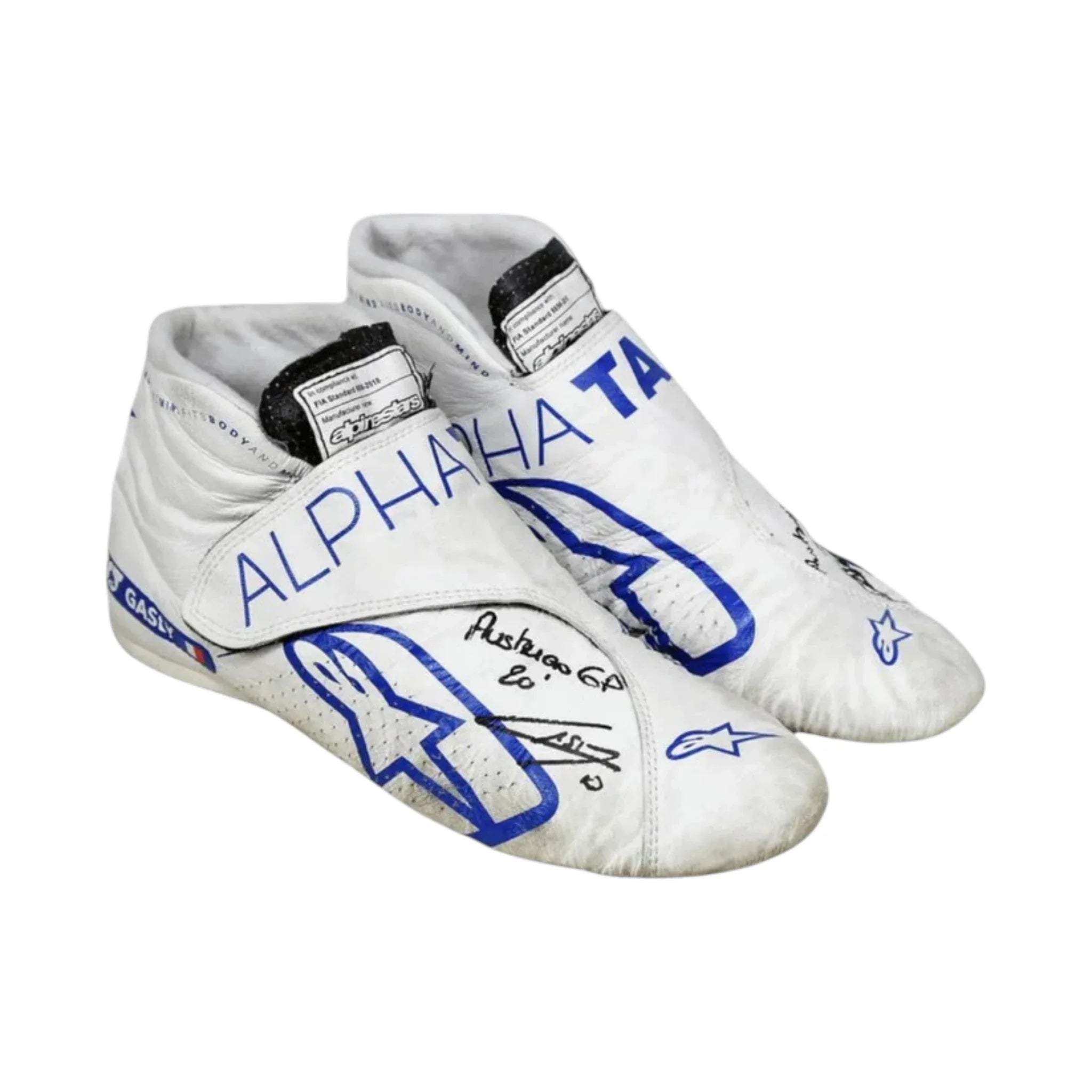 Pierre Gasly 2020 AlphaTauri Austrian GP F1 Racing Shoes product view - Grand Flex Racewear