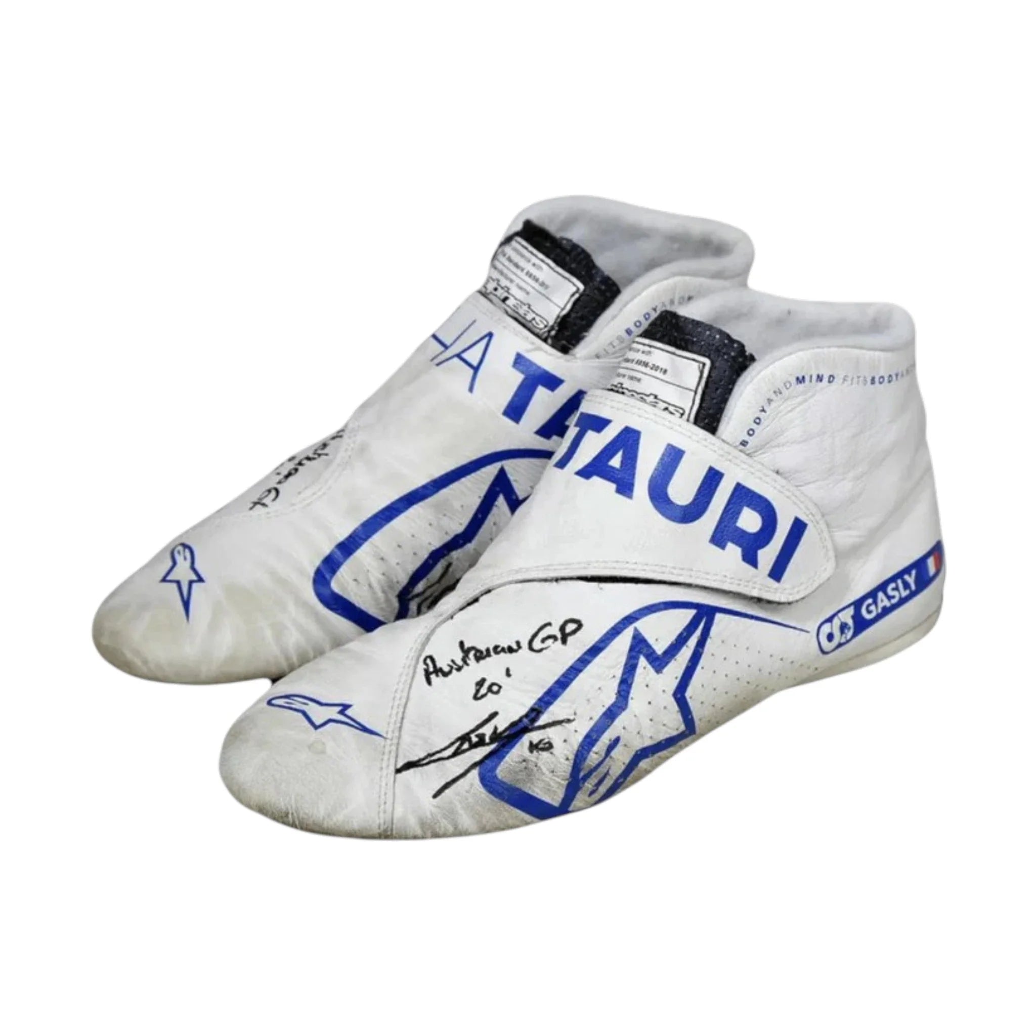 Pierre Gasly 2020 AlphaTauri Austrian GP F1 Racing Shoes detail view 3 - Grand Flex Racewear