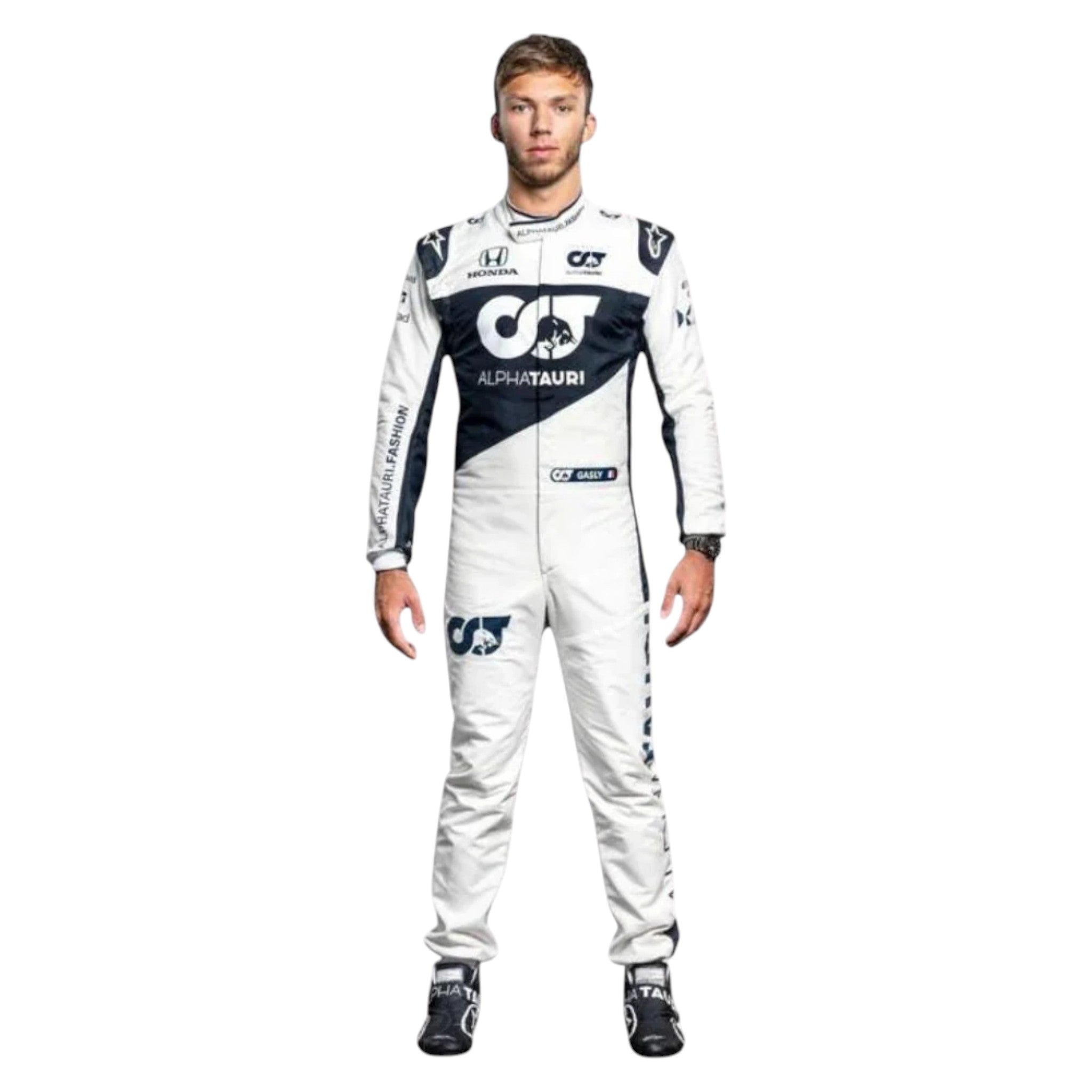 Pierre Gasly 2021 AlphaTauri F1 Race Suit product view - Grand Flex Racewear