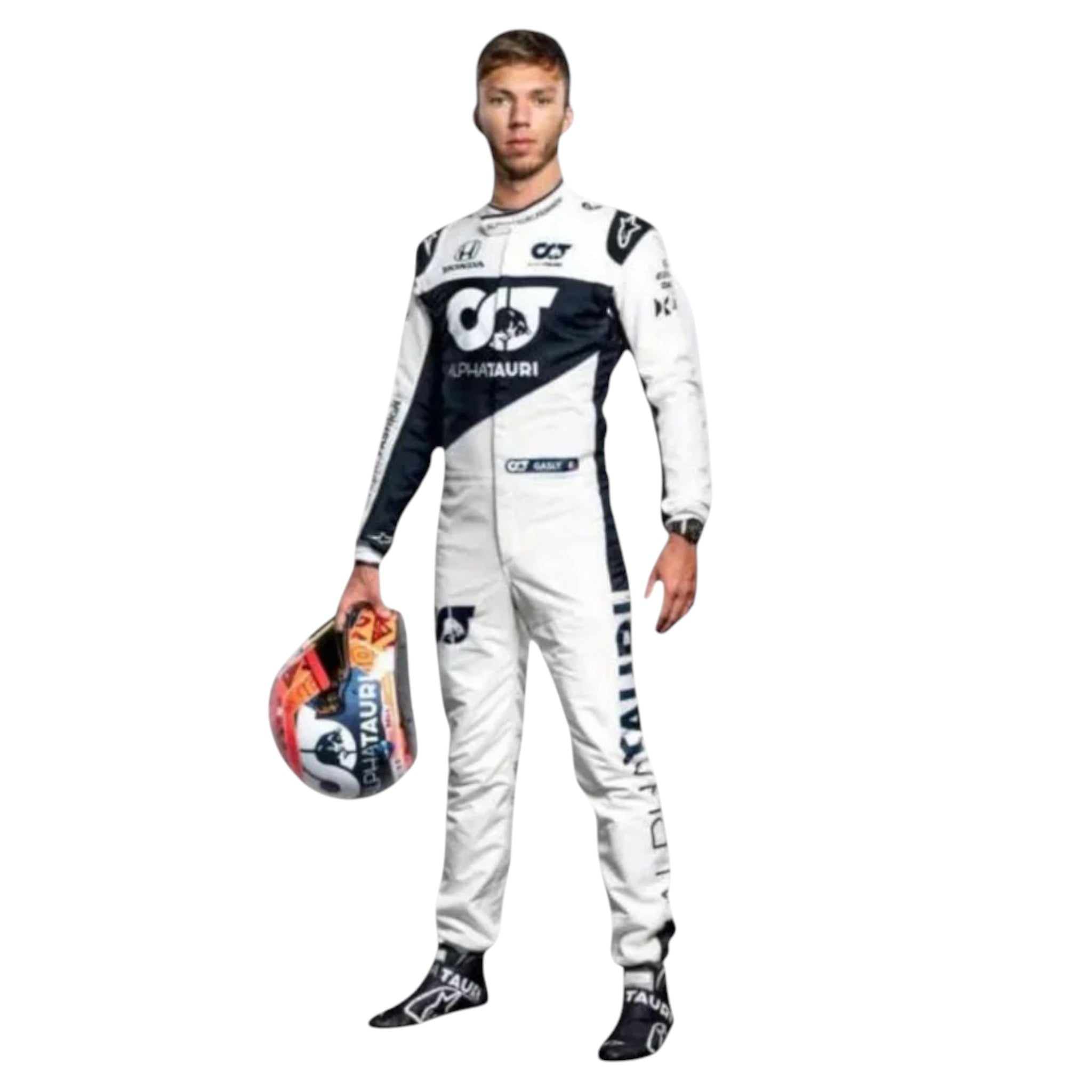 Pierre Gasly 2021 AlphaTauri F1 Race Suit detail view 2 - Grand Flex Racewear