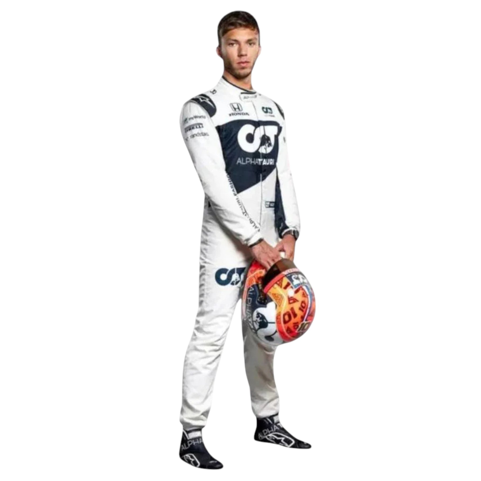 Pierre Gasly 2021 AlphaTauri F1 Race Suit detail view 3 - Grand Flex Racewear