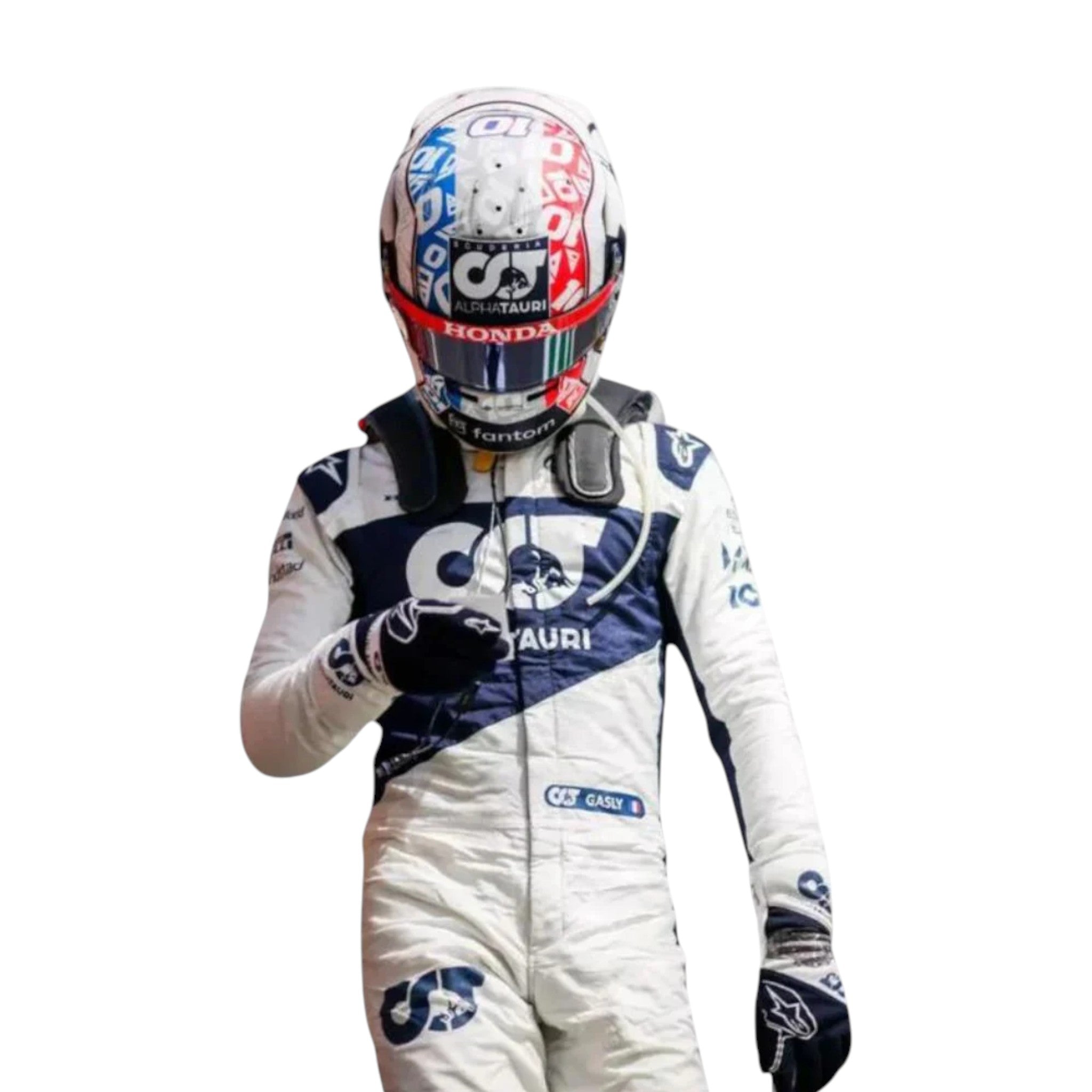 Pierre Gasly 2021 AlphaTauri F1 Race Suit detail view 4 - Grand Flex Racewear
