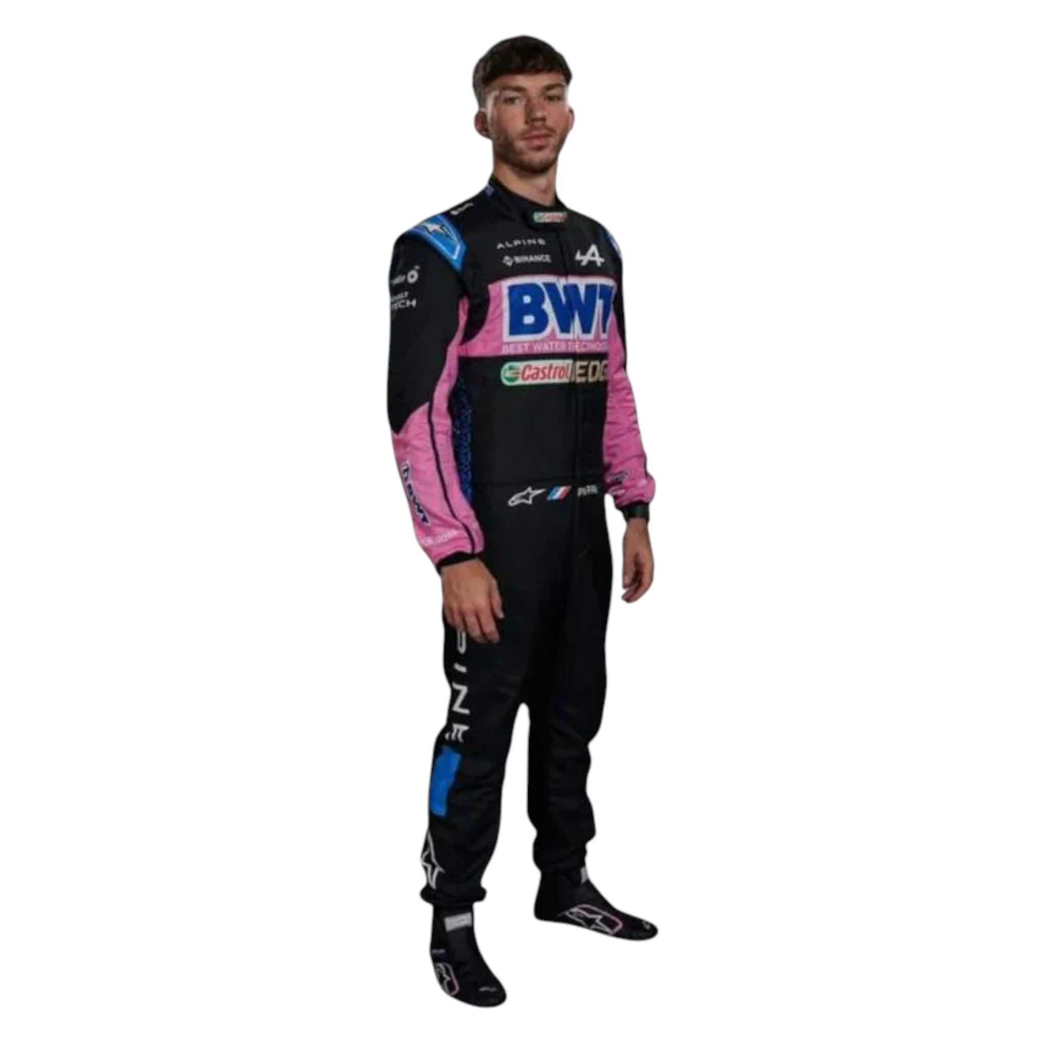 Pierre Gasly 2023 BWT Alpine F1 Race Suit product view - Grand Flex Racewear