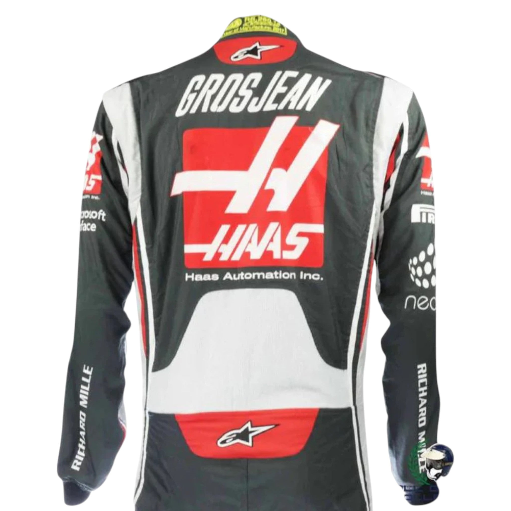Romain Grosjean 2017 Haas F1 Race Suit detail view 3 - Grand Flex Racewear