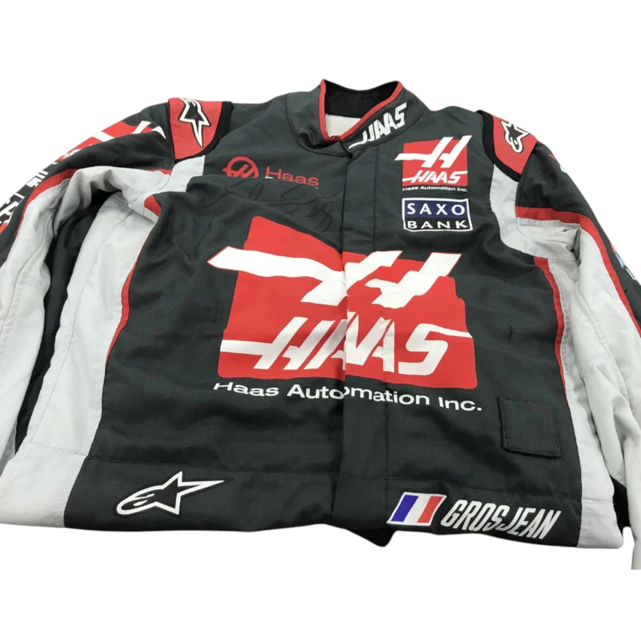 Romain Grosjean 2018 Haas F1 Race Suit detail view 2 - Grand Flex Racewear