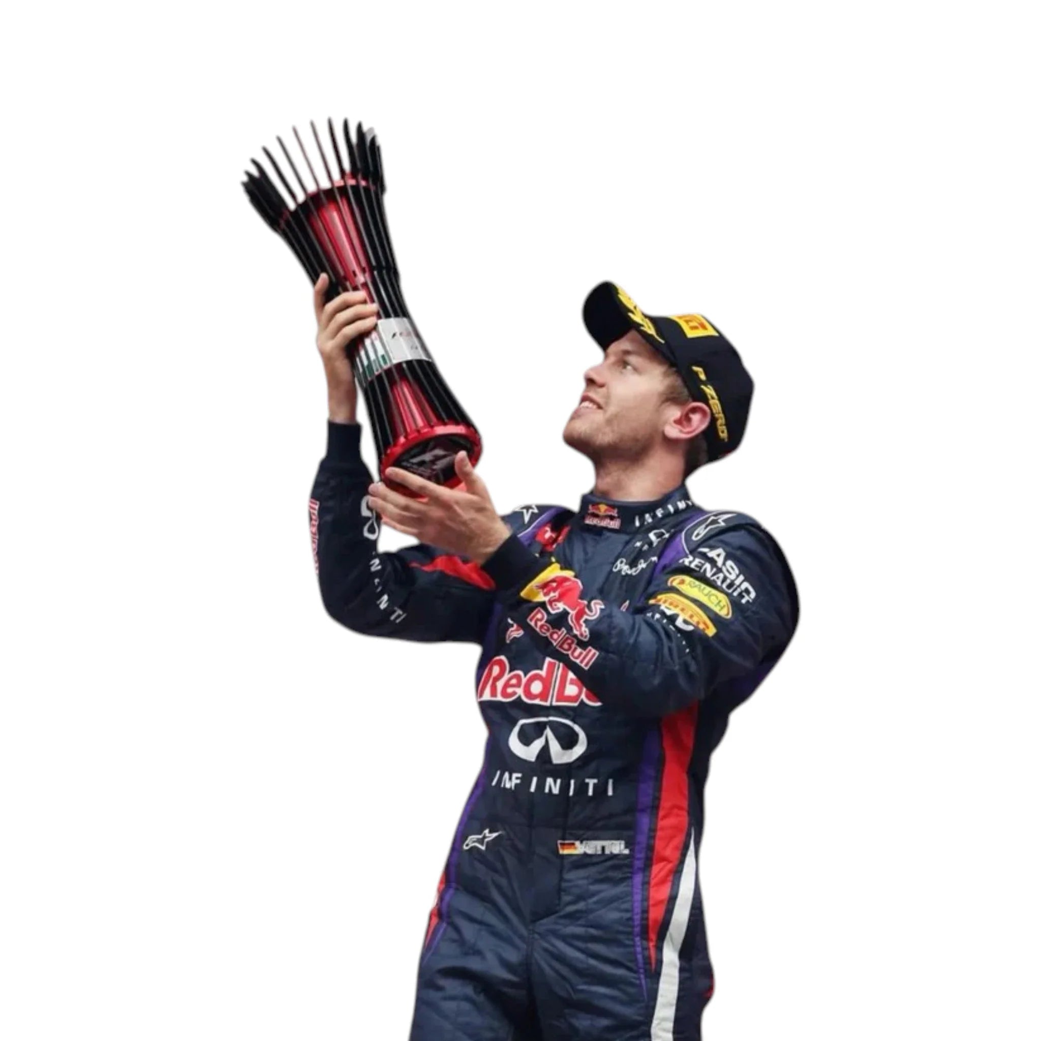 Sebastian Vettel 2014 Red Bull F1 Racing Suit detail view 5 - Grand Flex Racewear