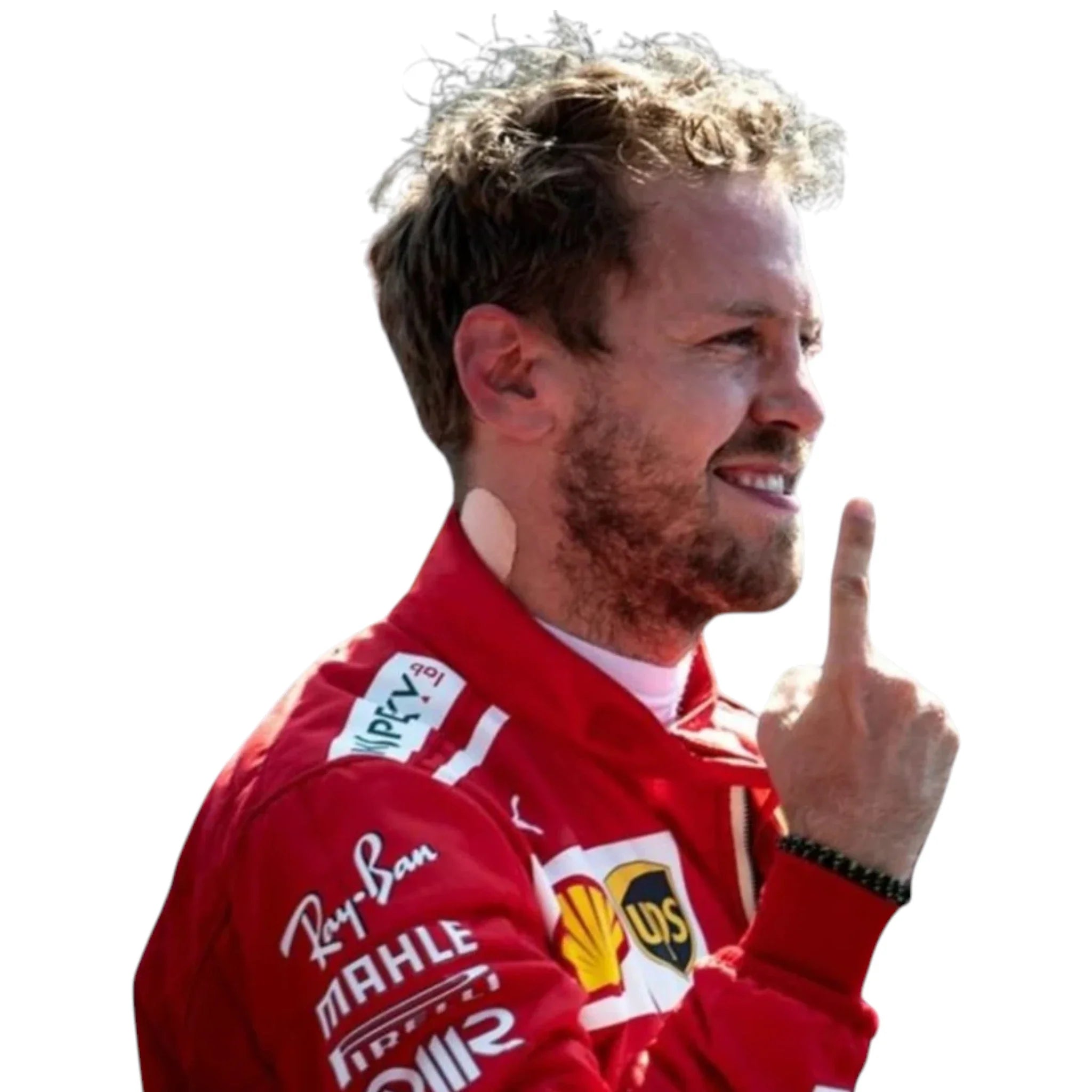 Sebastian Vettel 2017 Ferrari F1 Racing Suit detail view 5 - Grand Flex Racewear