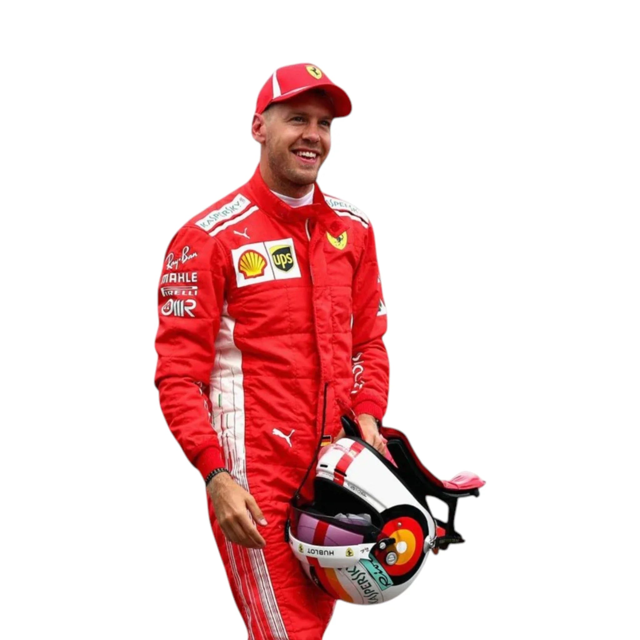 Sebastian Vettel 2018 Ferrari F1 Racing Suit detail view 5 - Grand Flex Racewear