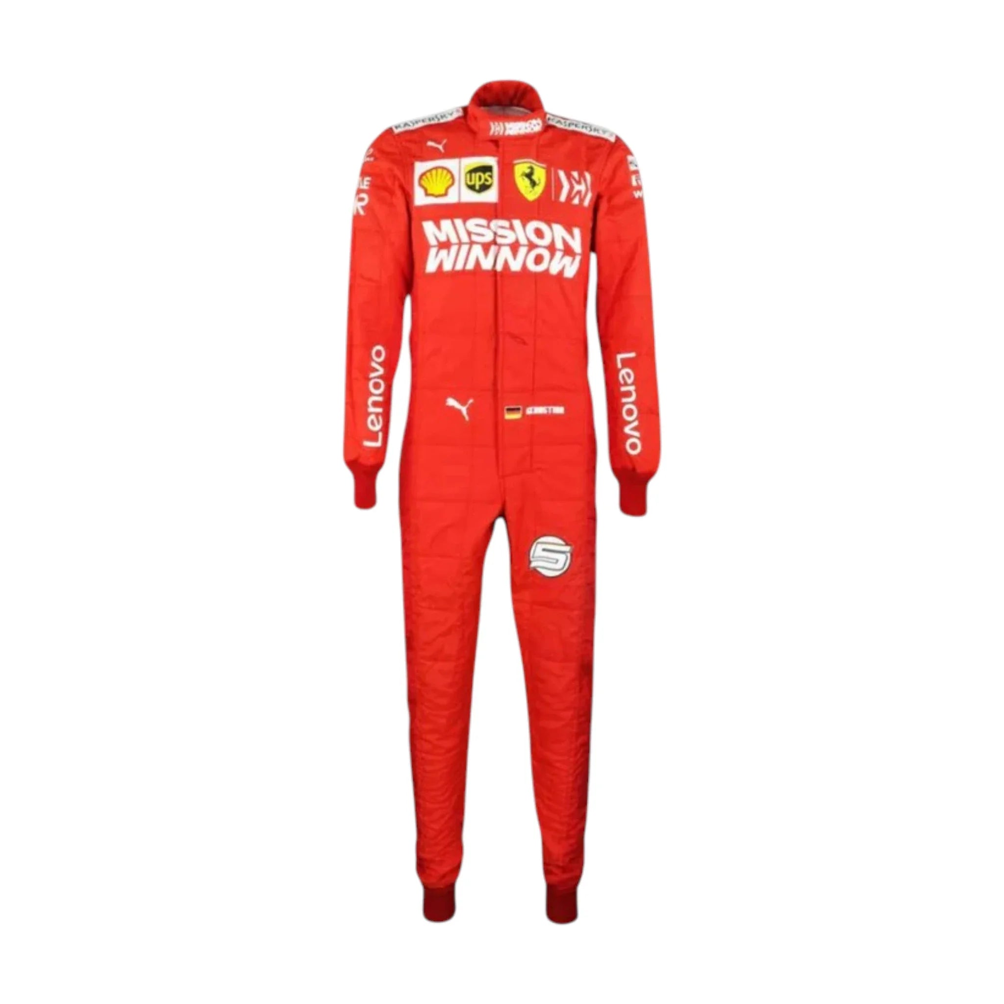 Sebastian Vettel 2019 Ferrari F1 Racing Suit detail view 2 - Grand Flex Racewear