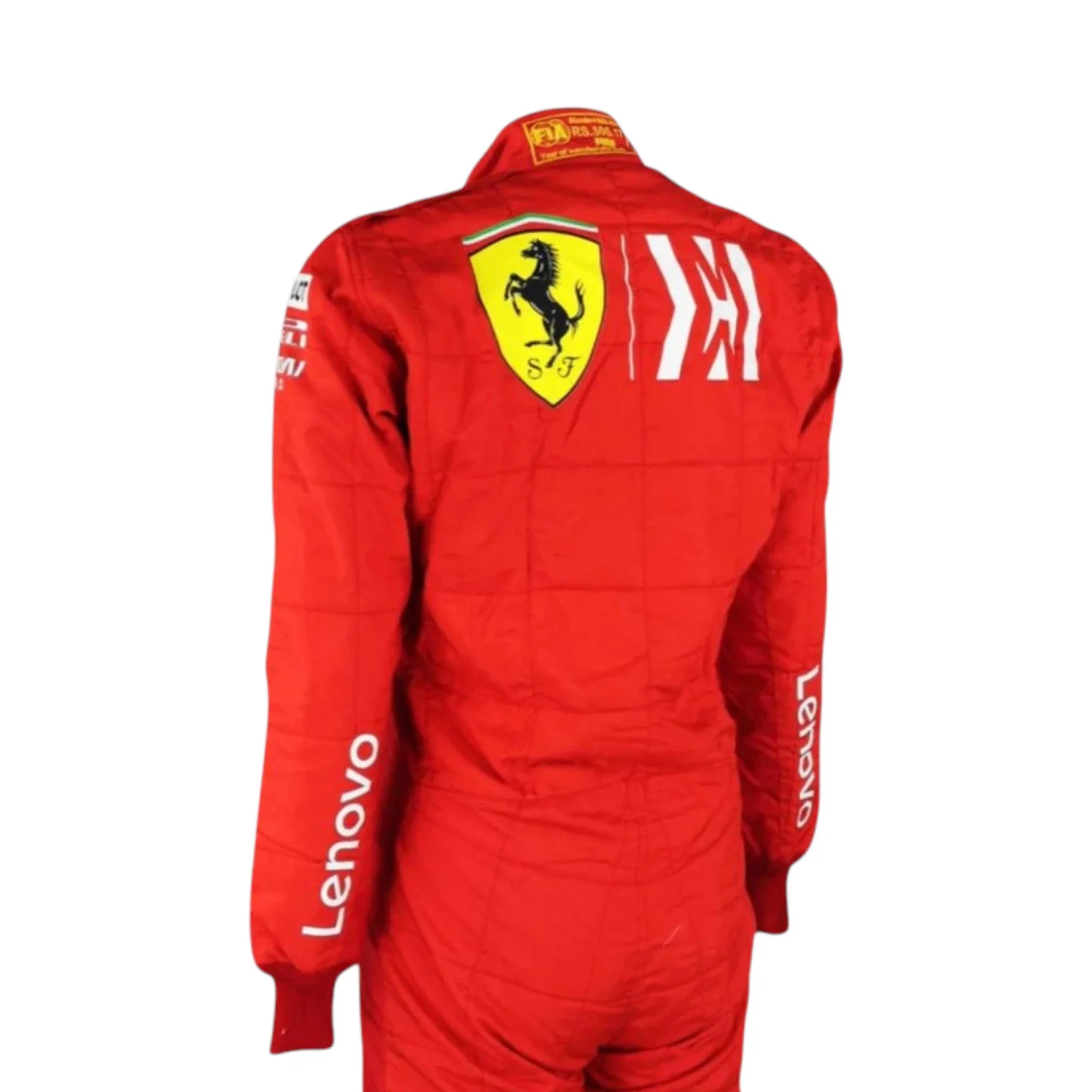 Sebastian Vettel 2019 Ferrari F1 Racing Suit detail view 3 - Grand Flex Racewear