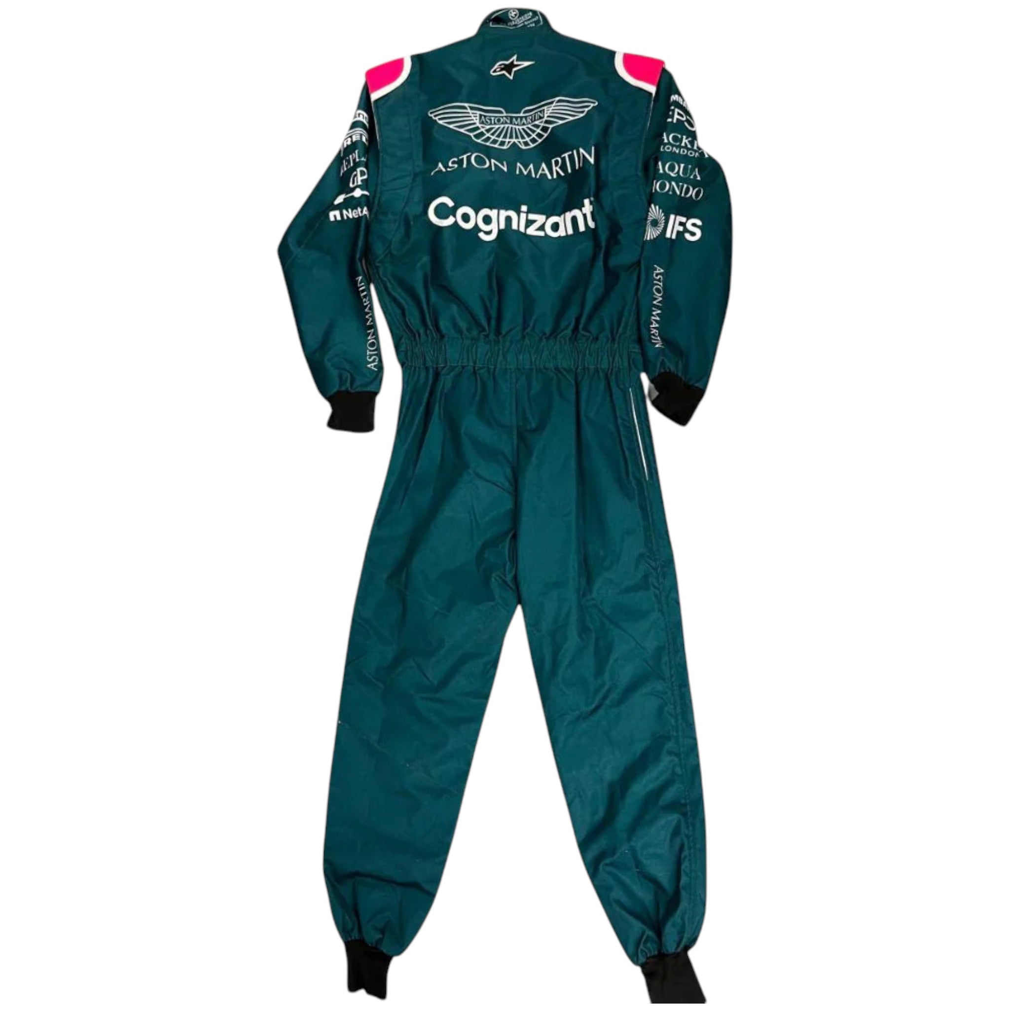 Sebastian Vettel 2021 Aston Martin F1 Race Suit detail view 4 - Grand Flex Racewear