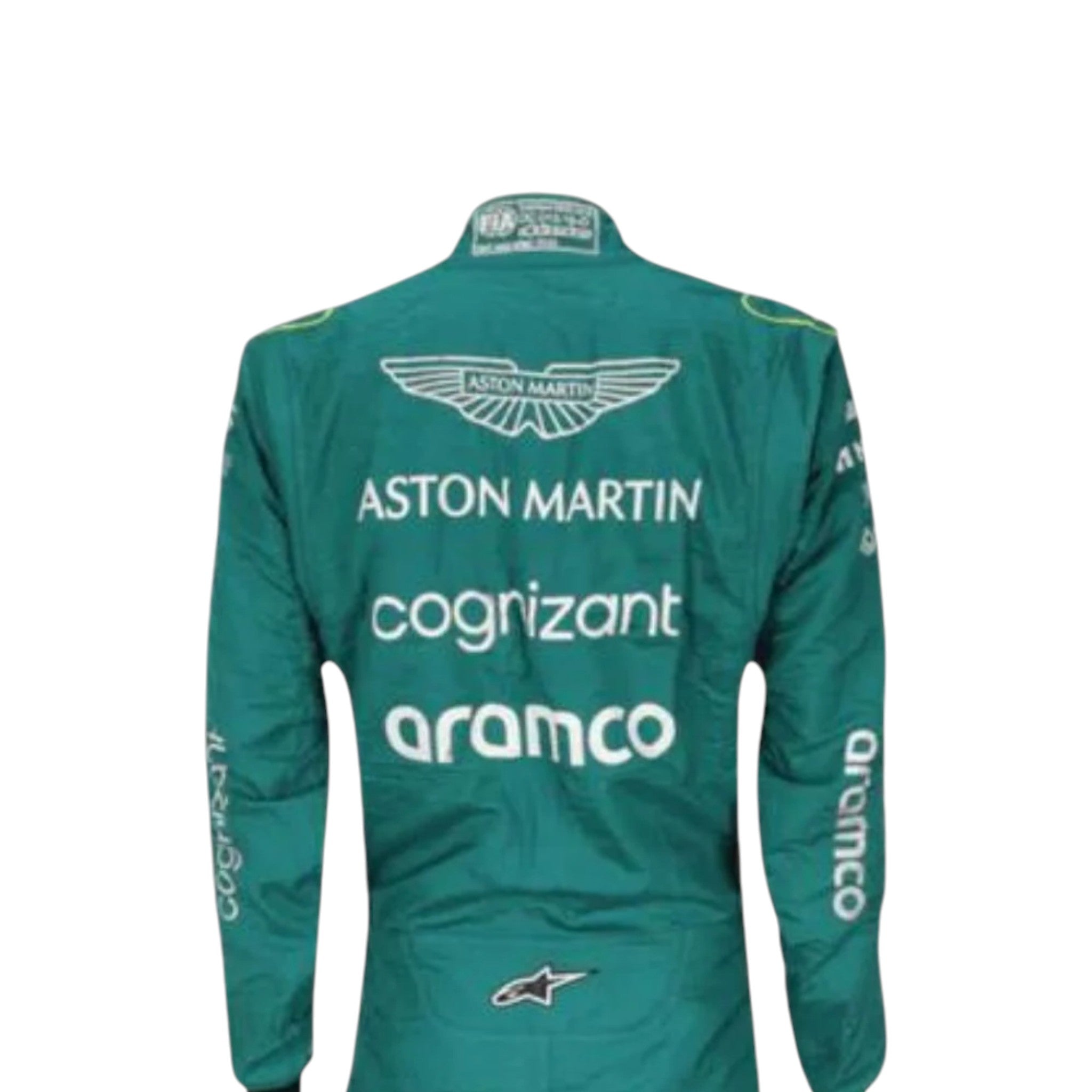 Sebastian Vettel 2022 Aston Martin F1 Race Suit detail view 4 - Grand Flex Racewear