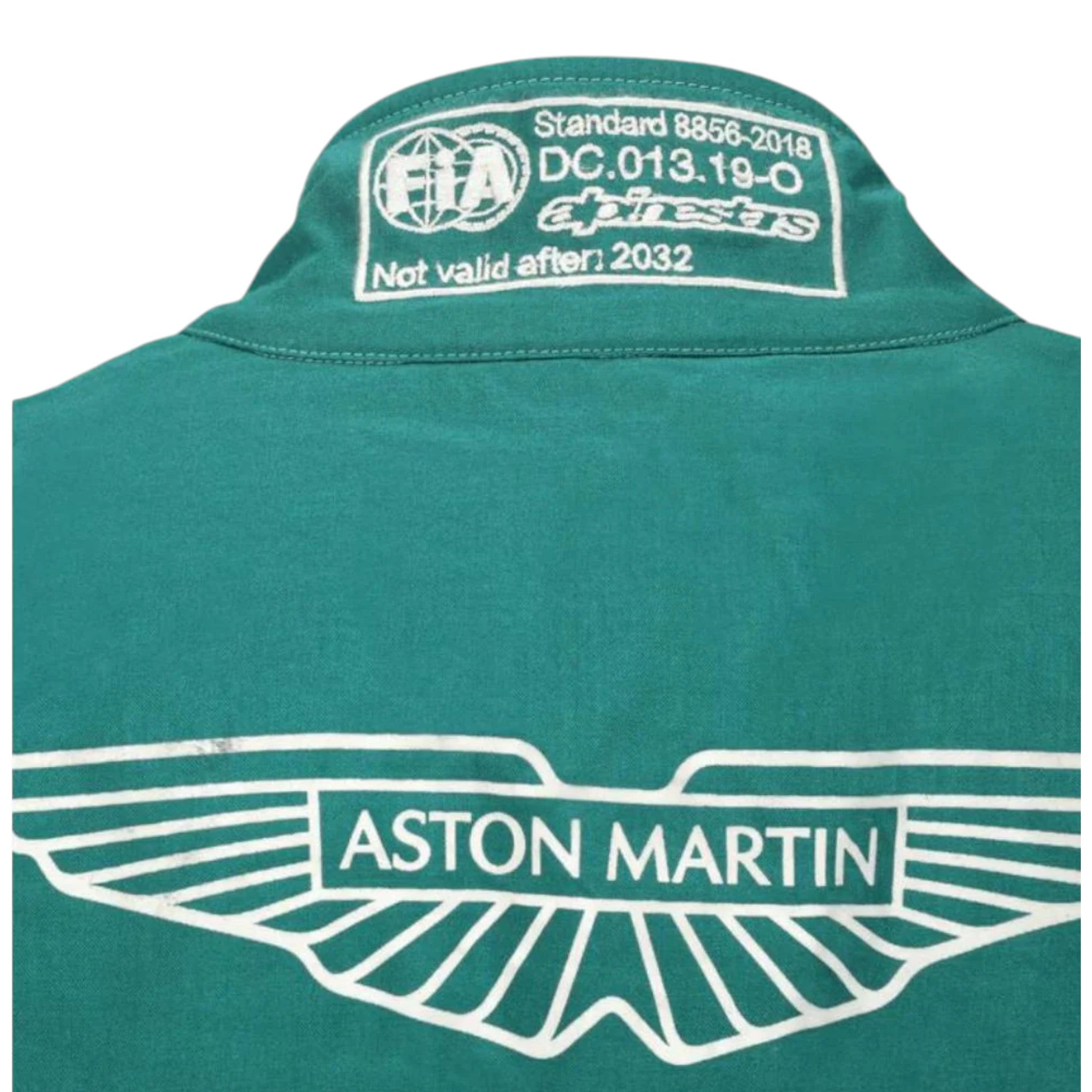 Sebastian Vettel 2022 Aston Martin F1 Race Suit detail view 6 - Grand Flex Racewear