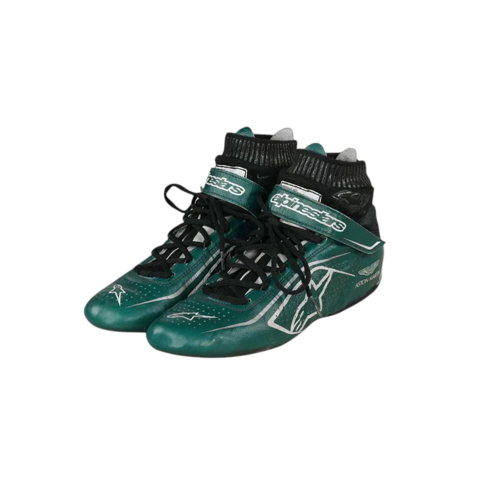 Sebastian Vettel 2022 Aston Martin F1 Racing Shoes detail view 3 - Grand Flex Racewear