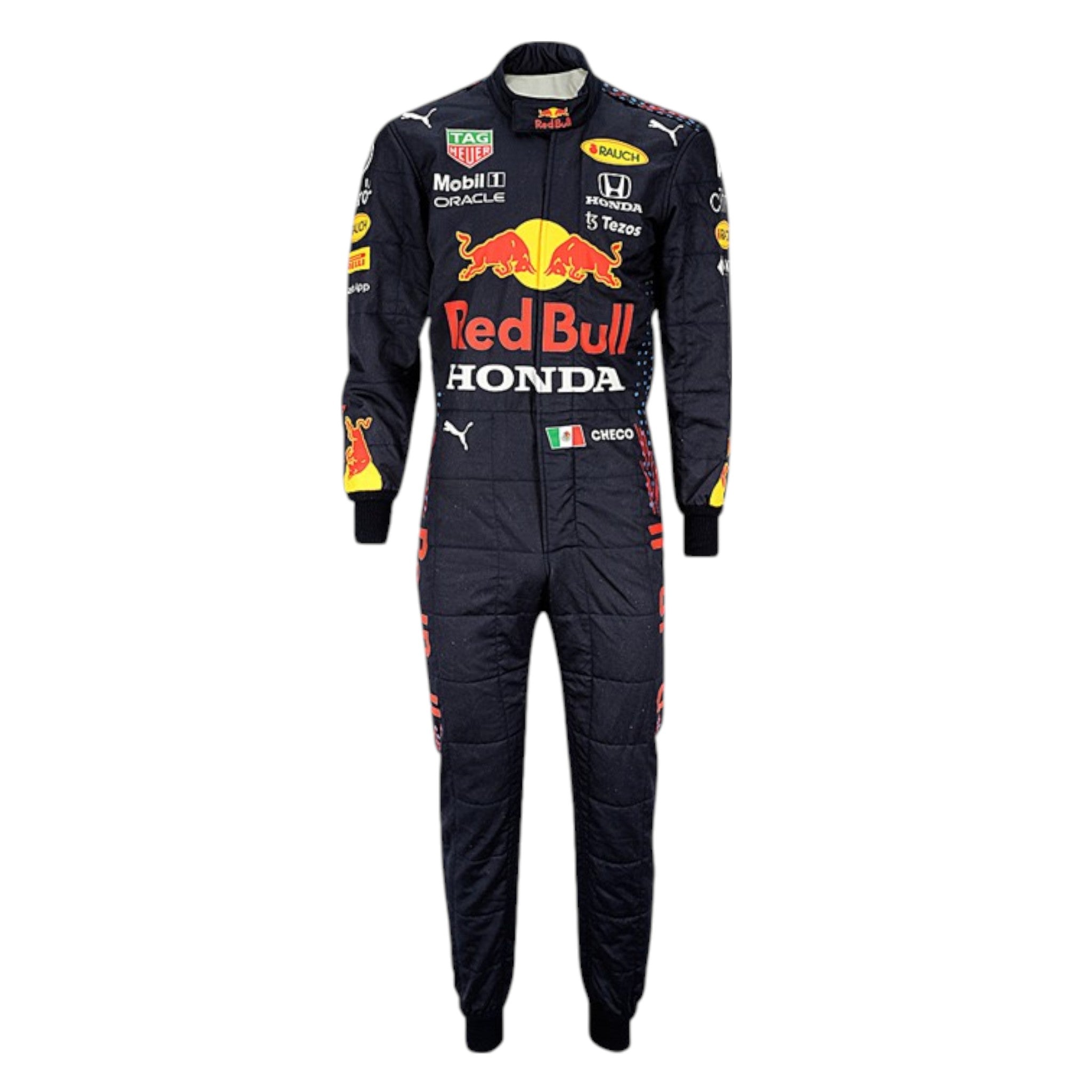 Sergio Perez 2021 Red Bull F1 Race Suit detail view 4 - Grand Flex Racewear