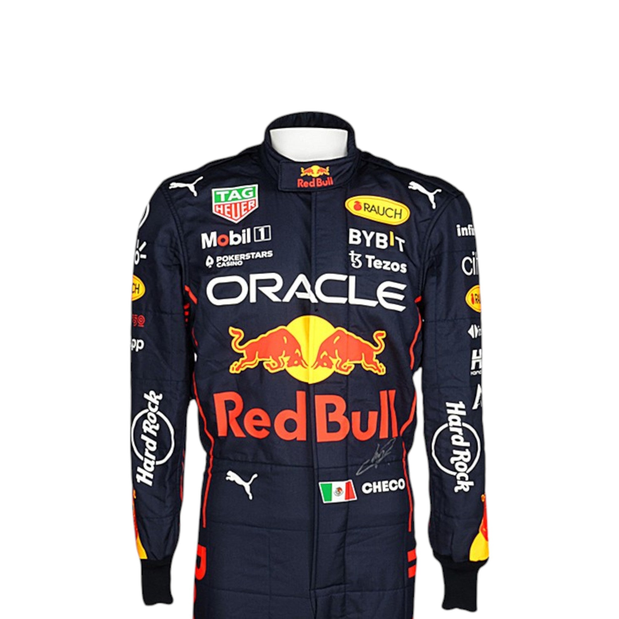 Sergio Perez 2022 Red Bull F1 Race Suit product view - Grand Flex Racewear