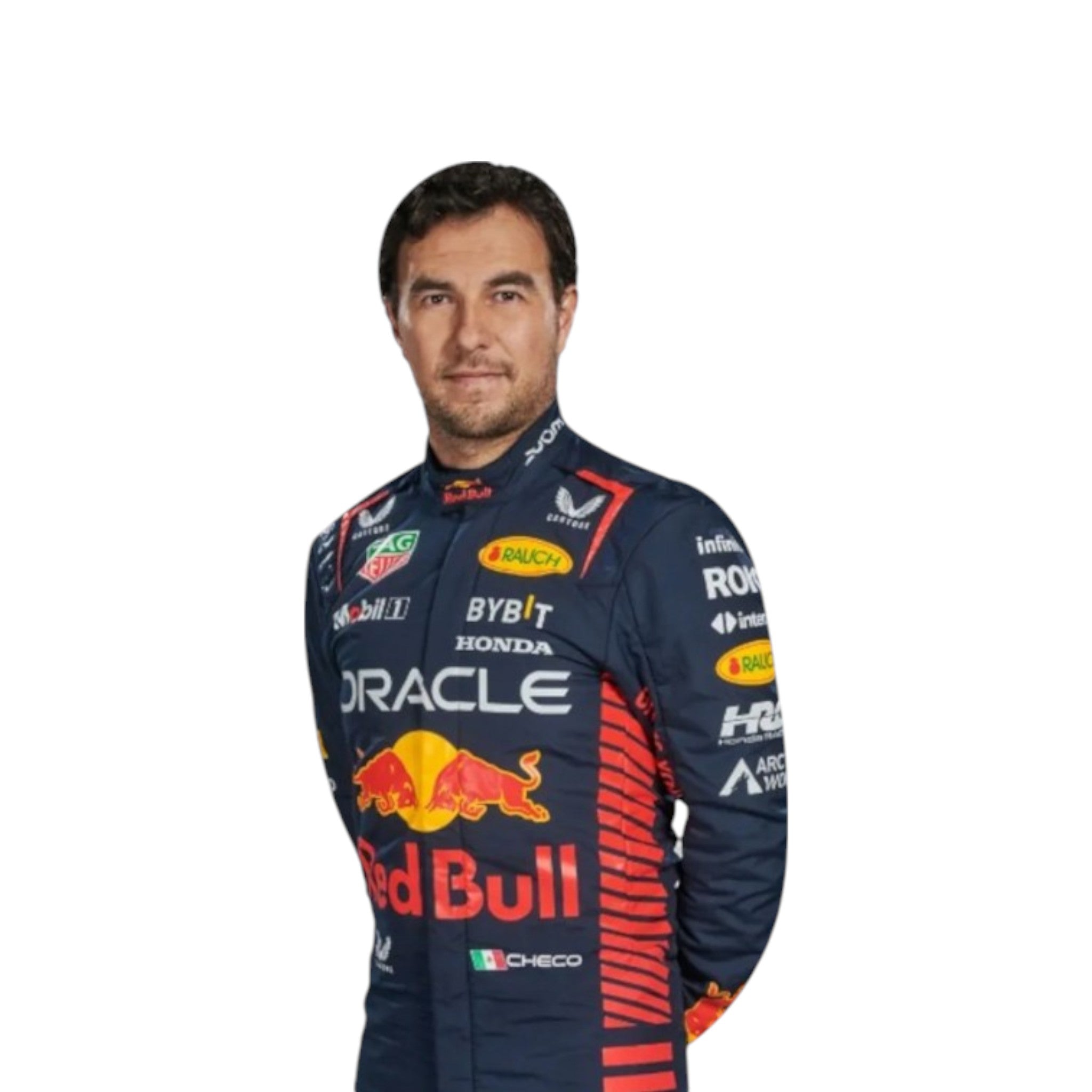 Sergio Perez 2023 Red Bull F1 Race Suit product view - Grand Flex Racewear
