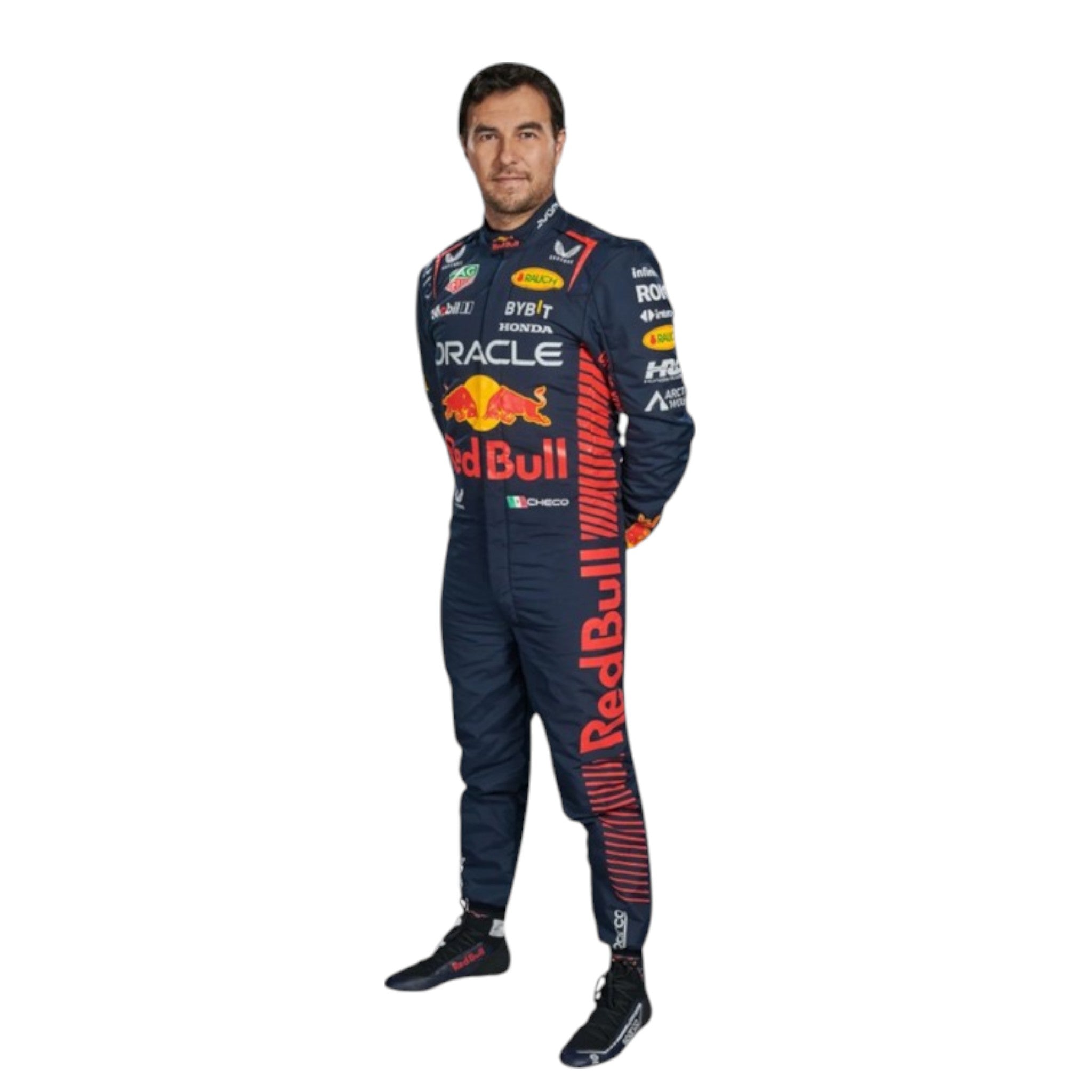 Sergio Perez 2023 Red Bull F1 Race Suit detail view 2 - Grand Flex Racewear