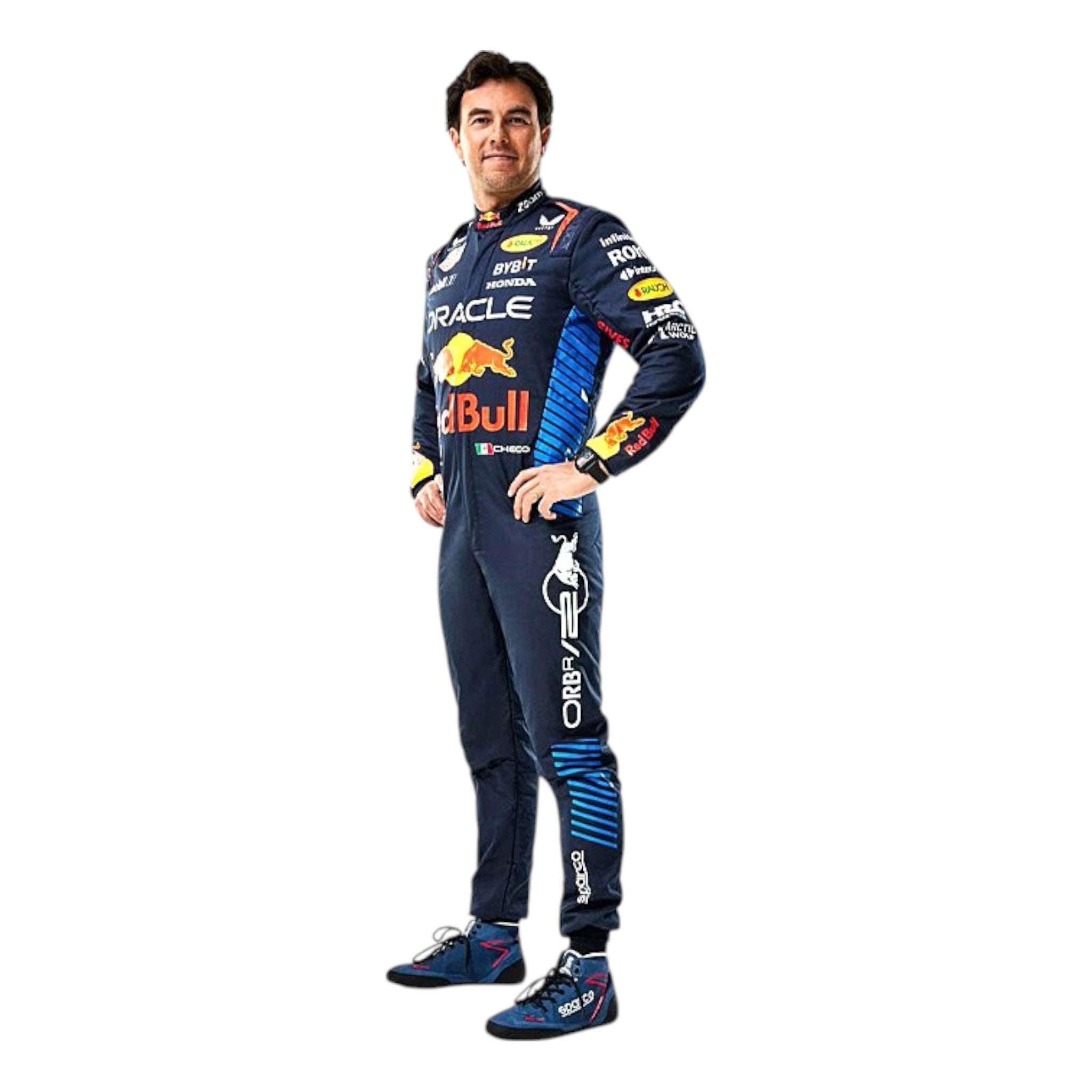 Sergio Perez 2024 Red Bull F1 Race Suit product view - Grand Flex Racewear