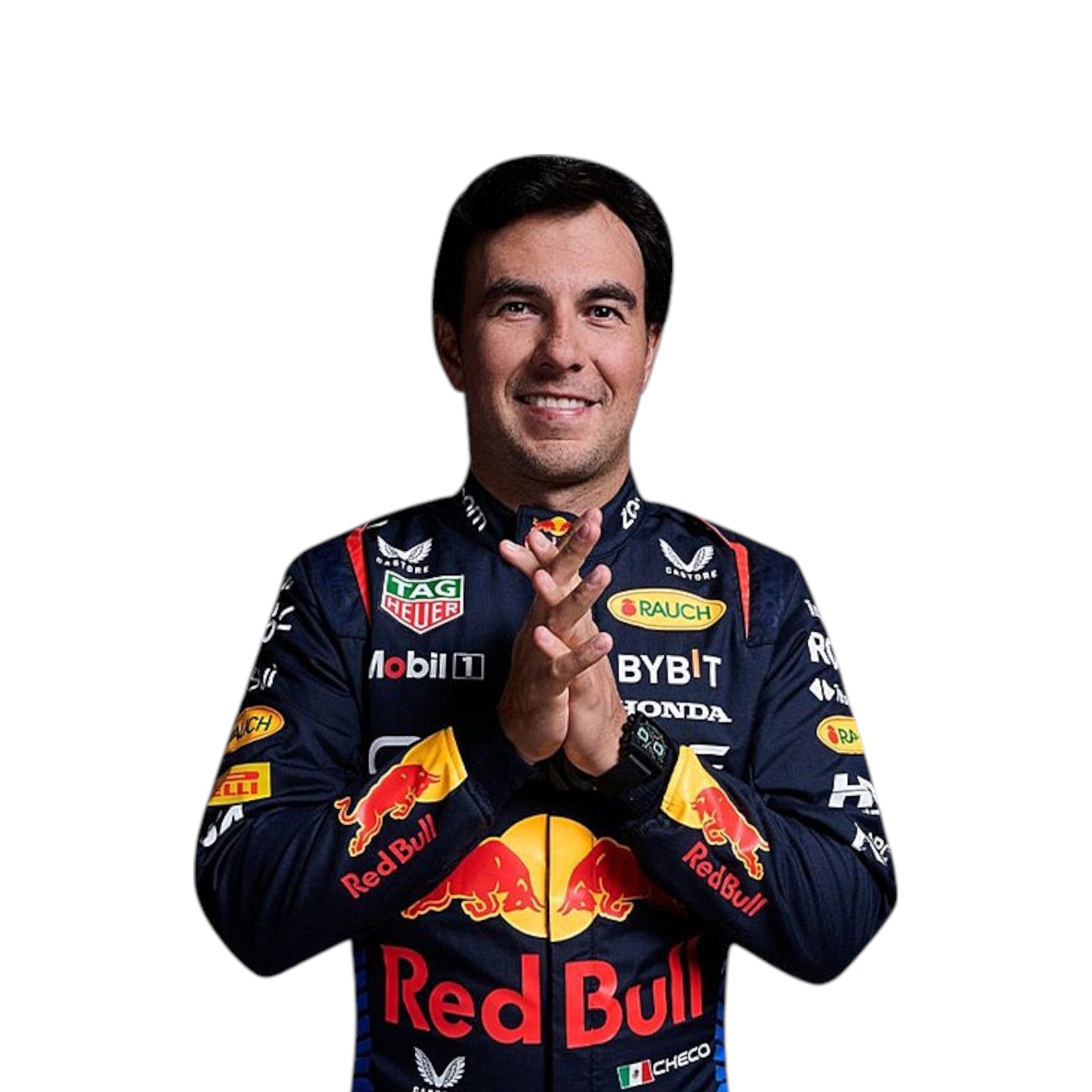 Sergio Perez 2024 Red Bull F1 Race Suit detail view 2 - Grand Flex Racewear