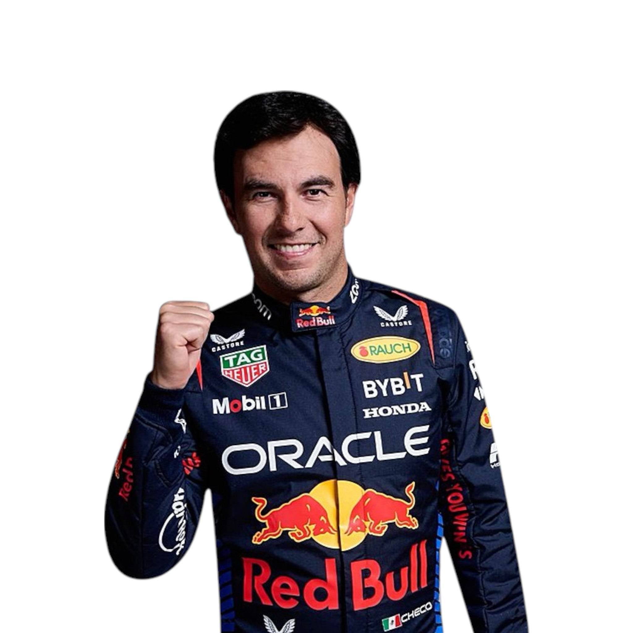 Sergio Perez 2024 Red Bull F1 Race Suit detail view 3 - Grand Flex Racewear