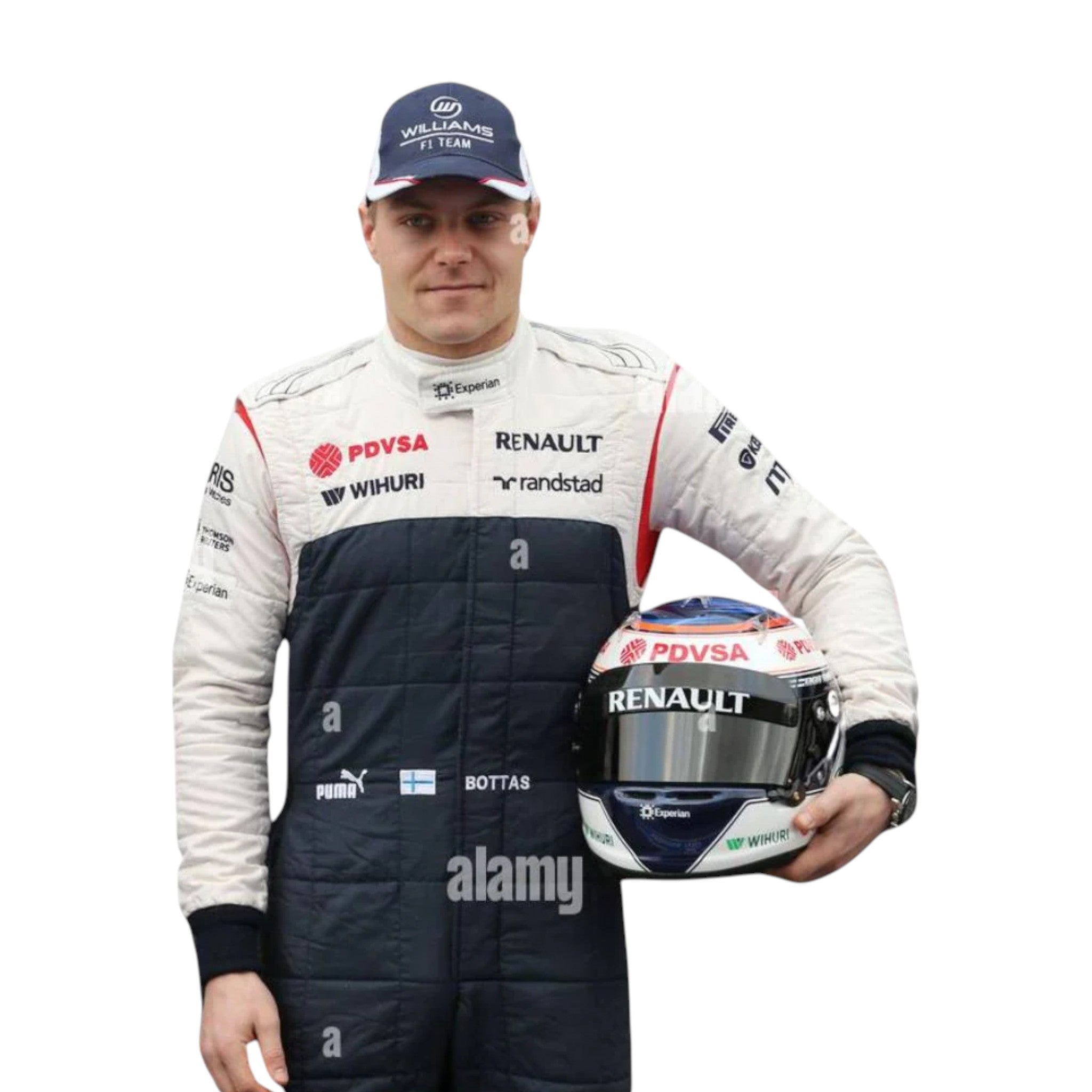 Valtteri Bottas 2013 Williams F1 Race Suit detail view 2 - Grand Flex Racewear