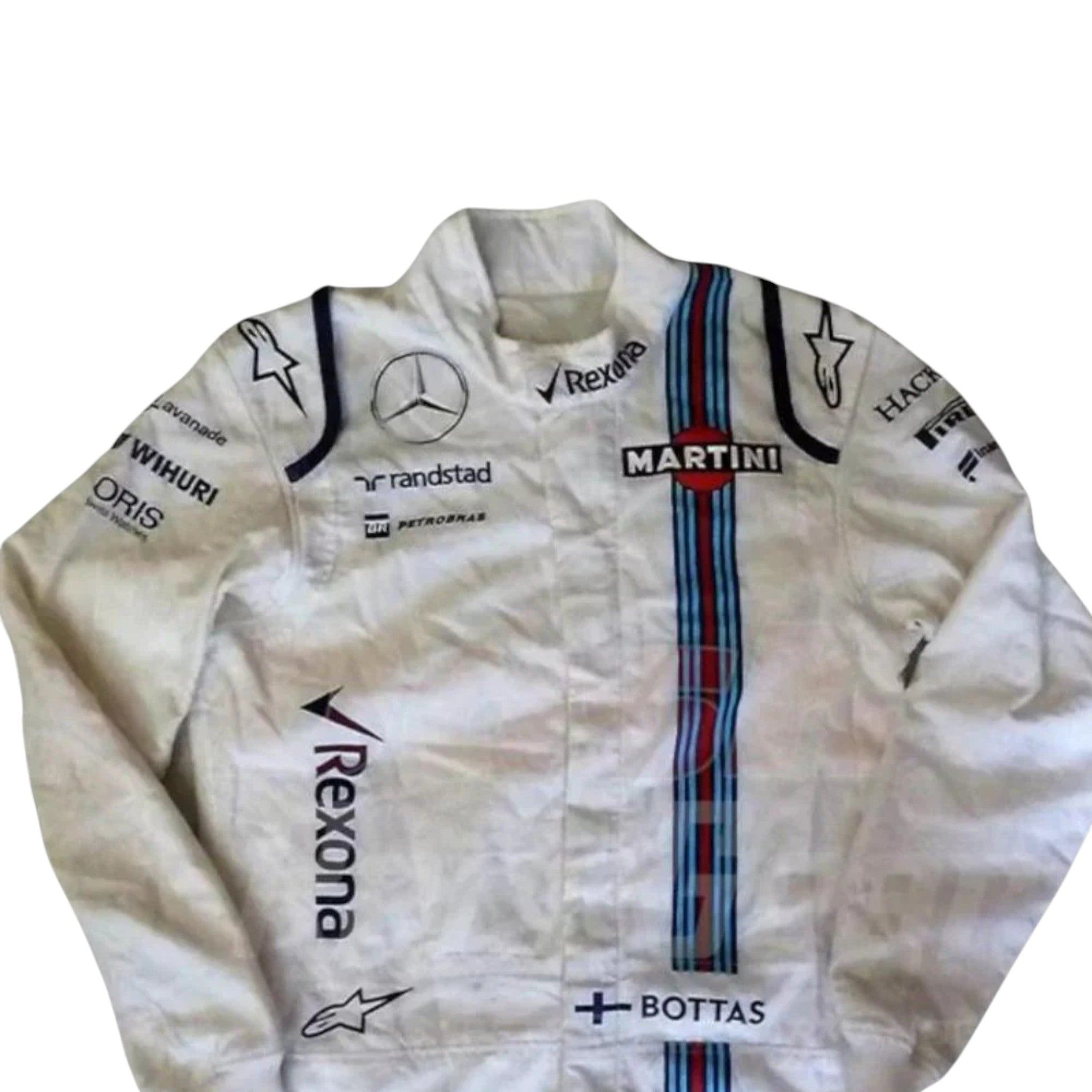 Valtteri Bottas 2016 Williams F1 Race Suit detail view 2 - Grand Flex Racewear