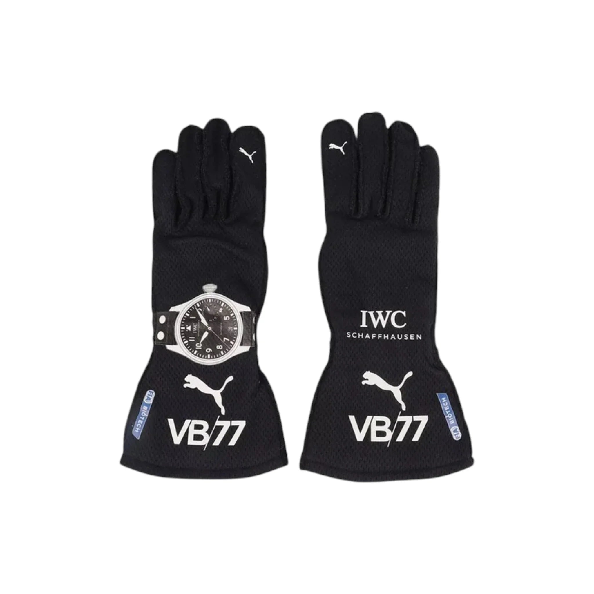 Valtteri Bottas 2020 Mercedes-AMG Petronas F1 Racing Gloves product view - Grand Flex Racewear