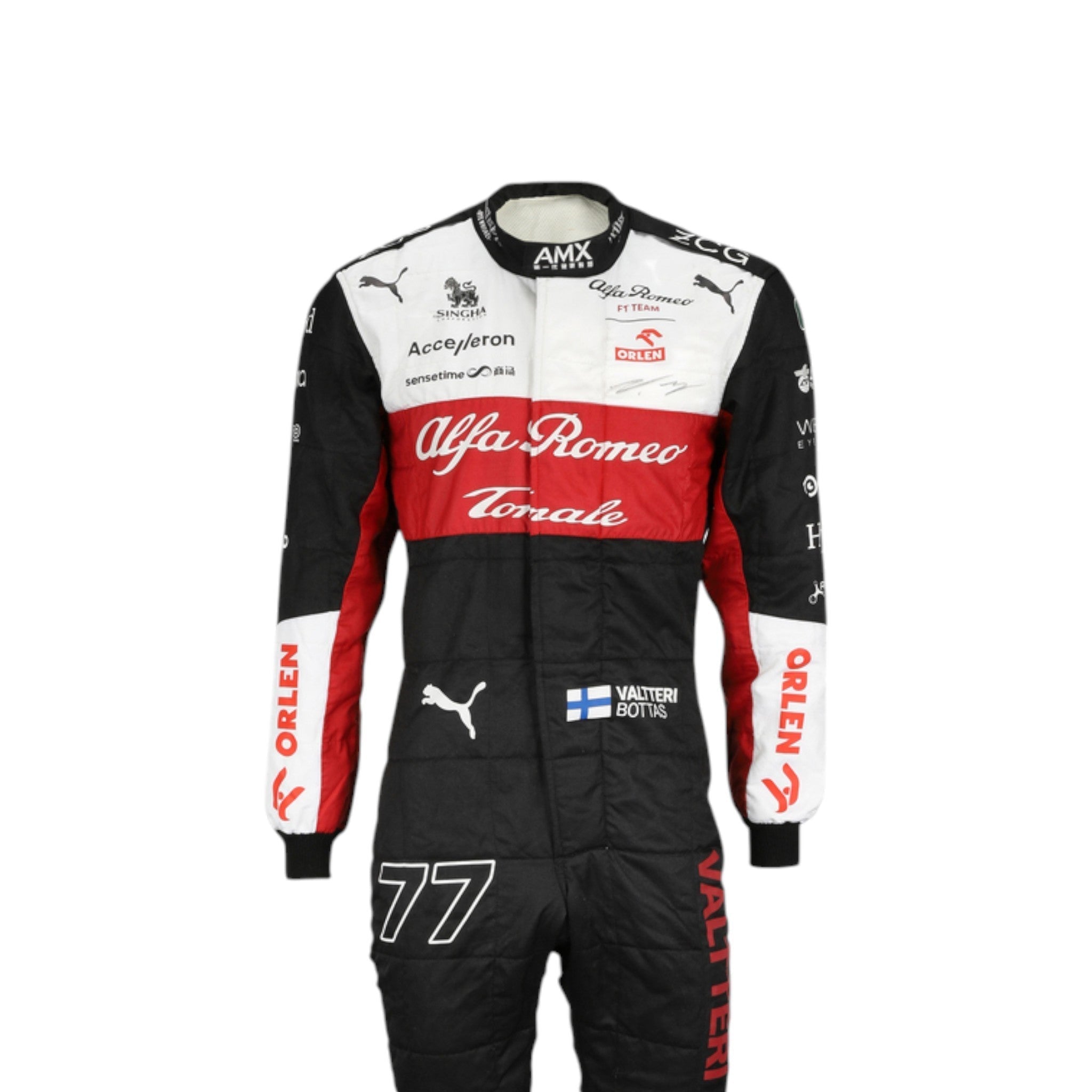 Valtteri Bottas 2022 Alfa Romeo F1 Race Suit product view - Grand Flex Racewear